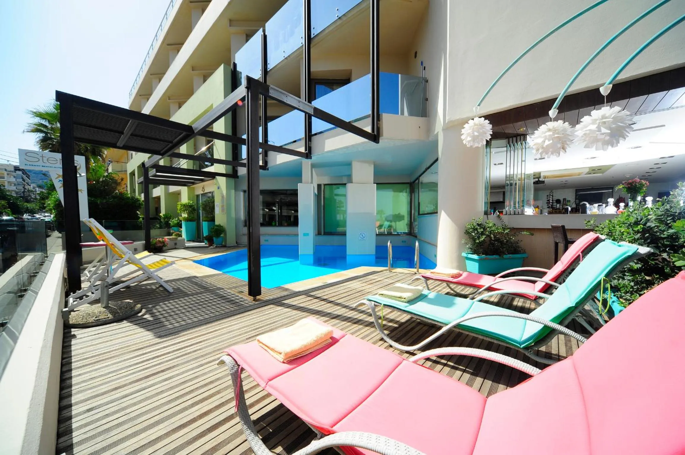 Swimming pool in Steris Elegant Beach Hotel