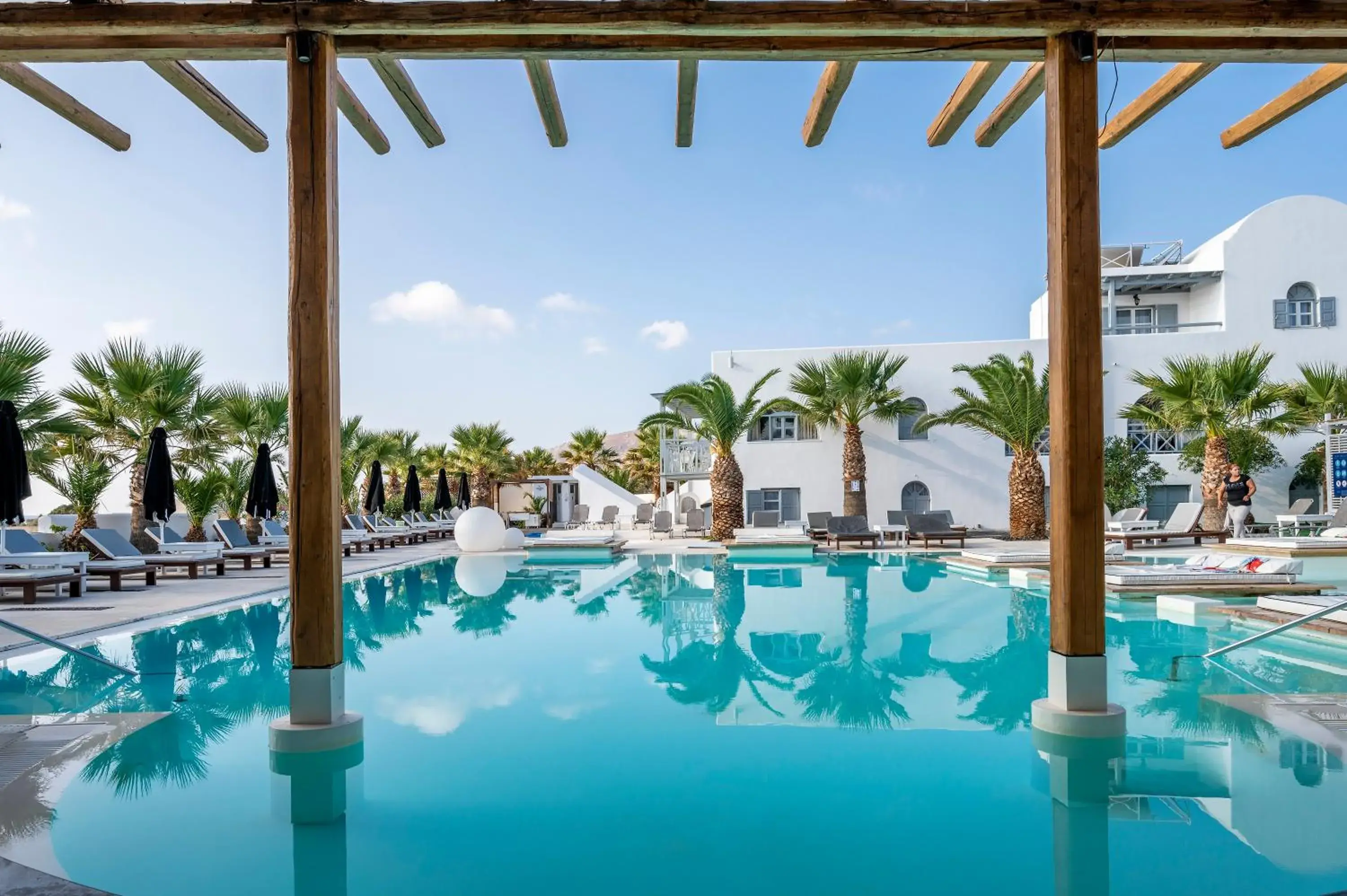 Swimming pool in Smy Mediterranean White Santorini Swimming pool in Smy Mediterranean White Santorini