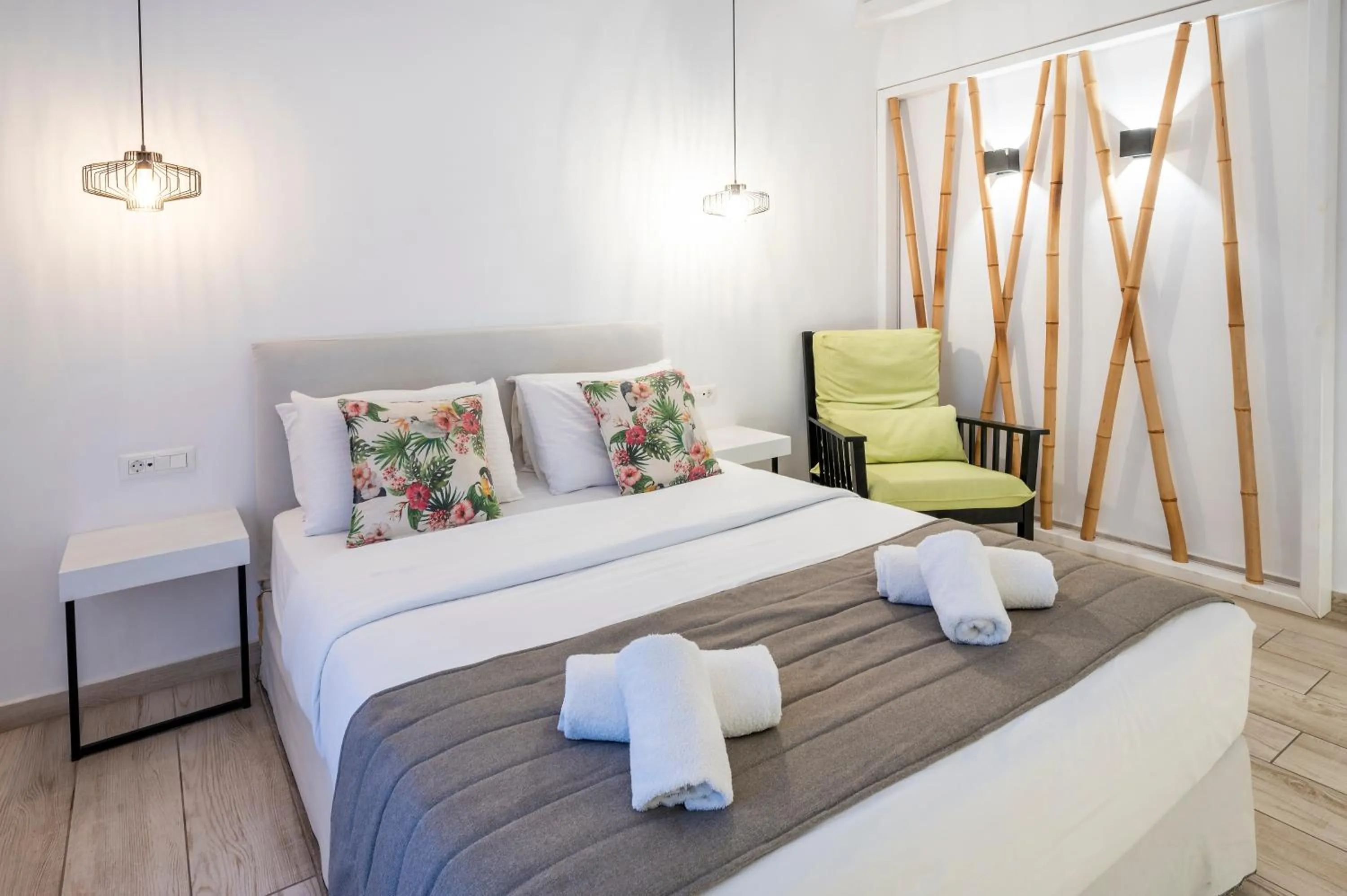 Bed in Smy Mediterranean White Santorini