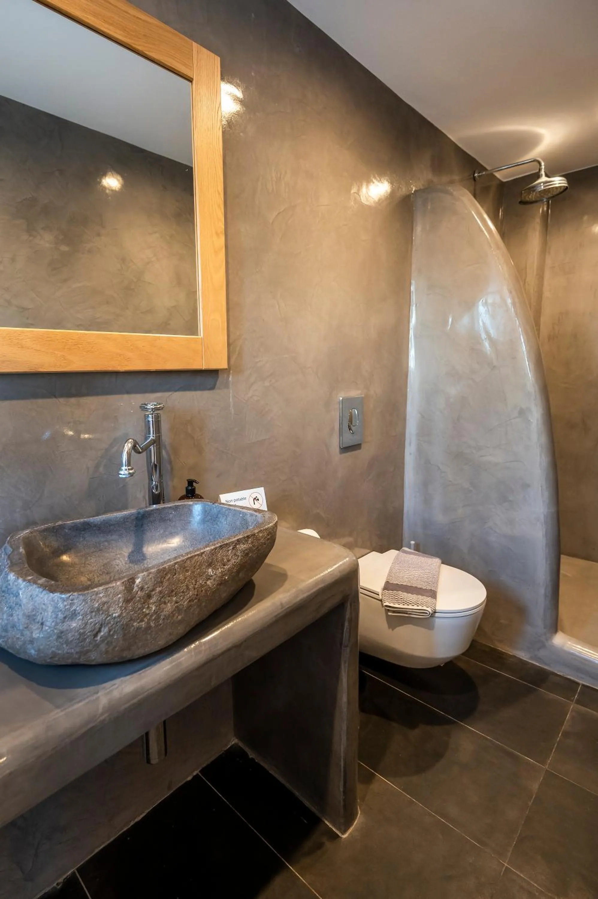 Bathroom in Smy Mediterranean White Santorini