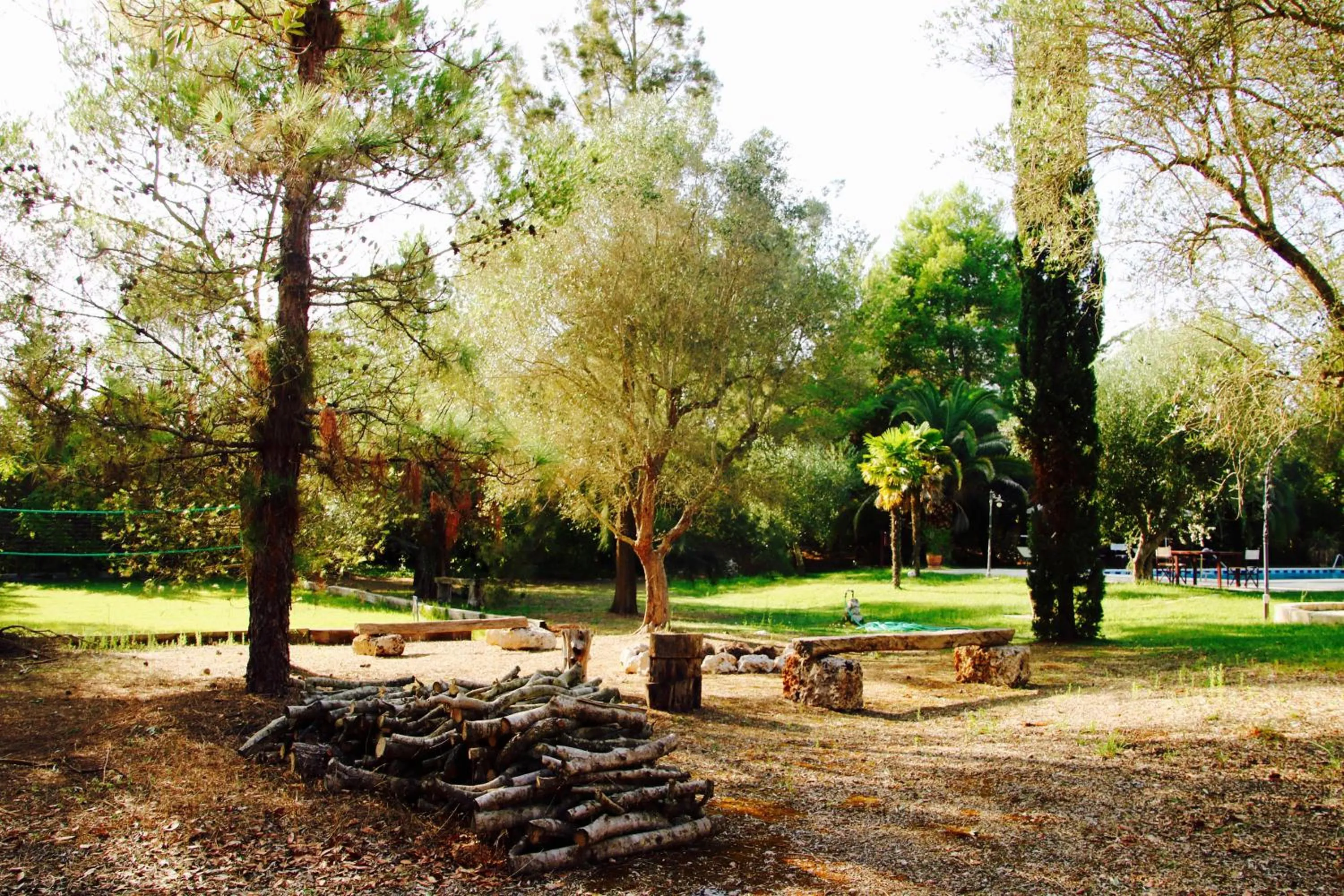 Garden view in Tenuta Le Crie