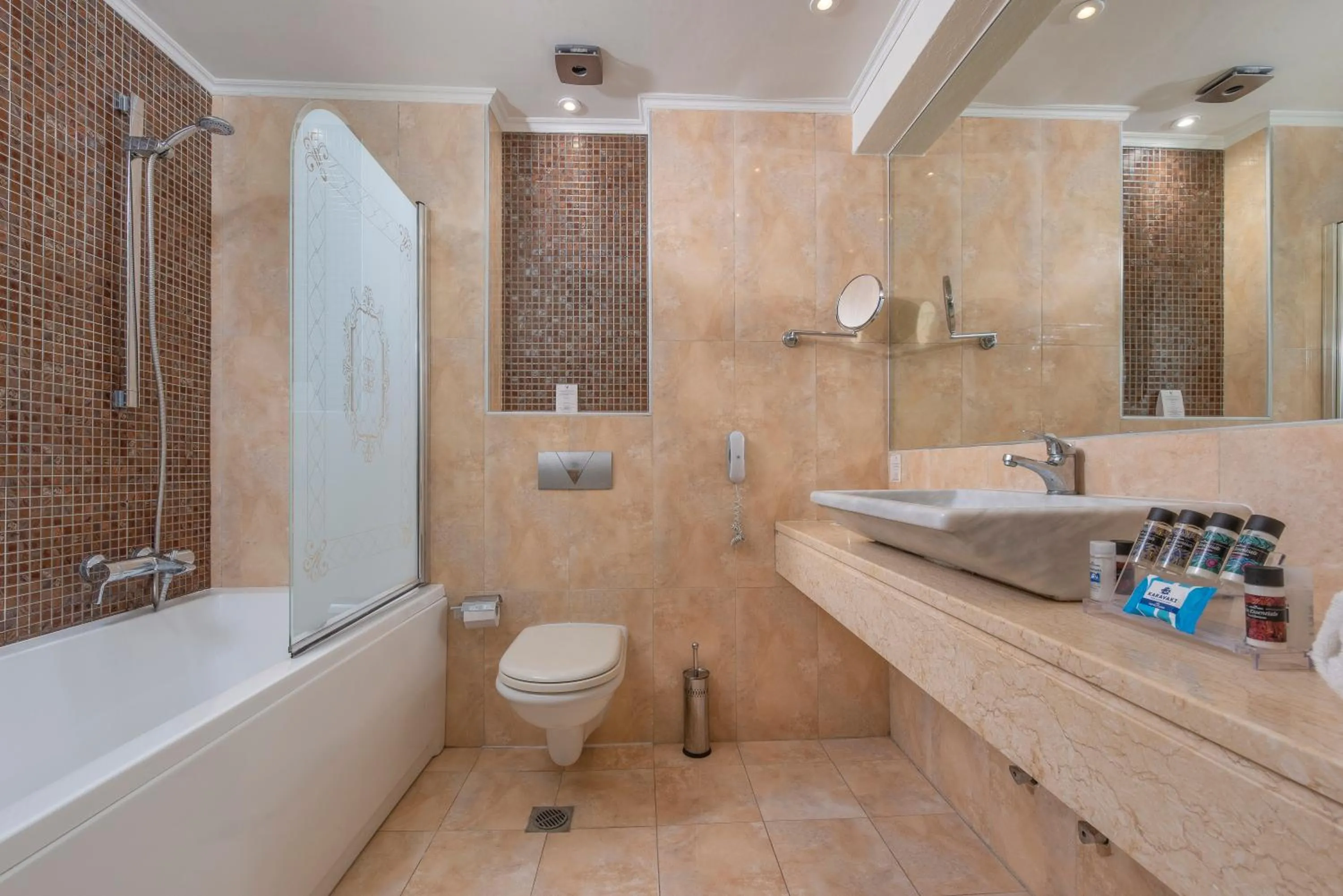 Toilet in Elinotel Apolamare Hotel
