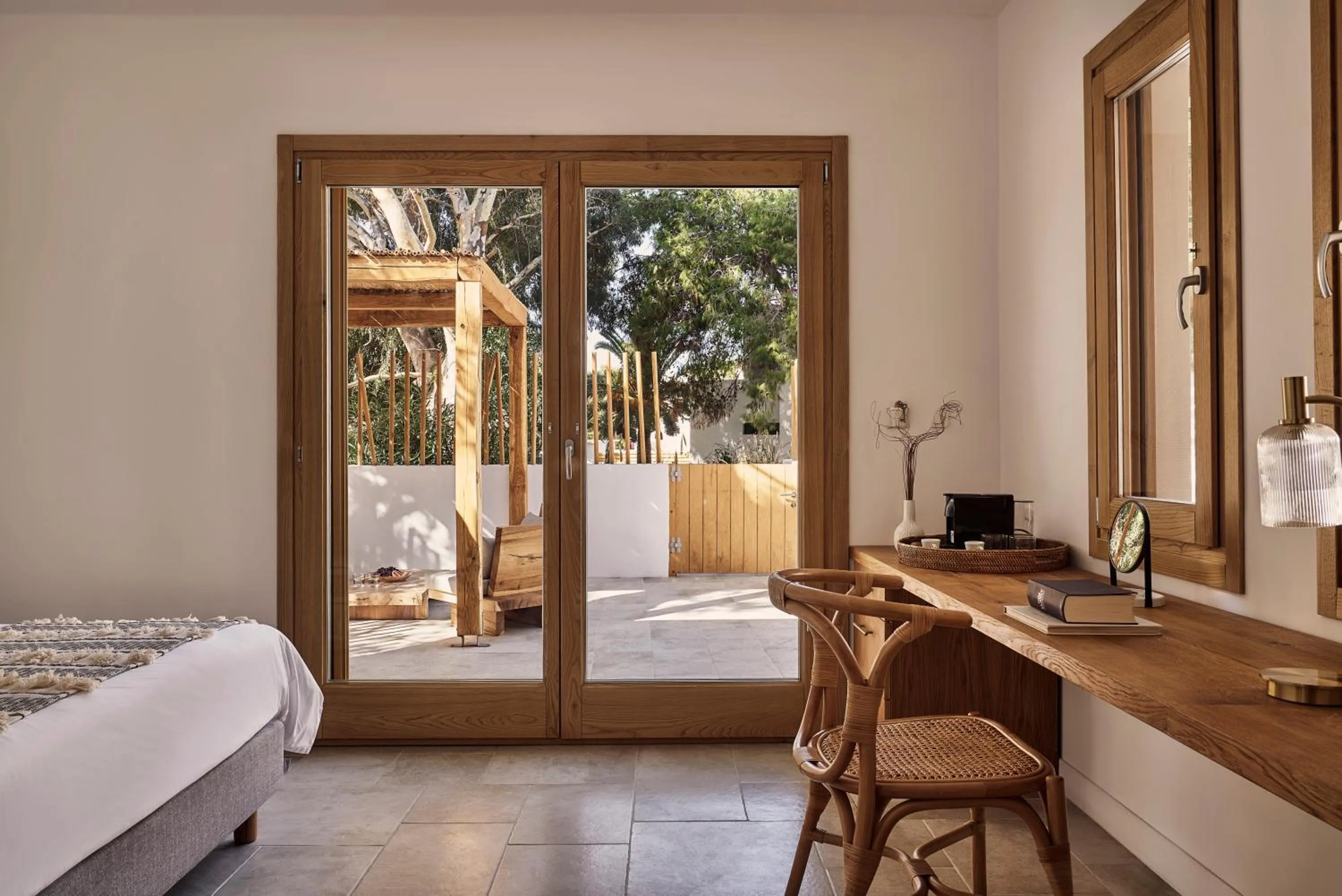 Bedroom, Bed in Dionysos Seaside Resort Ios