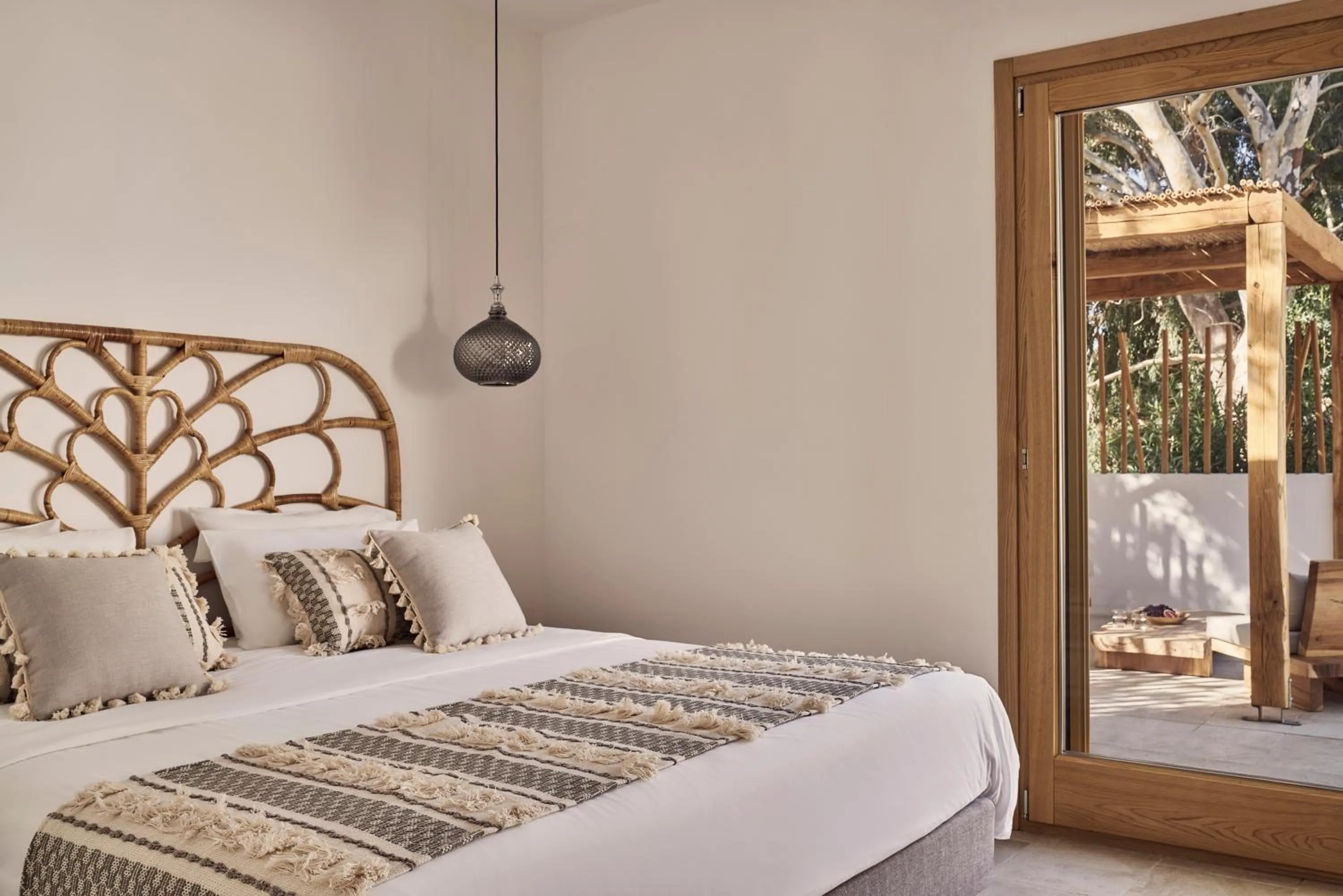 Bedroom, Bed in Dionysos Seaside Resort Ios