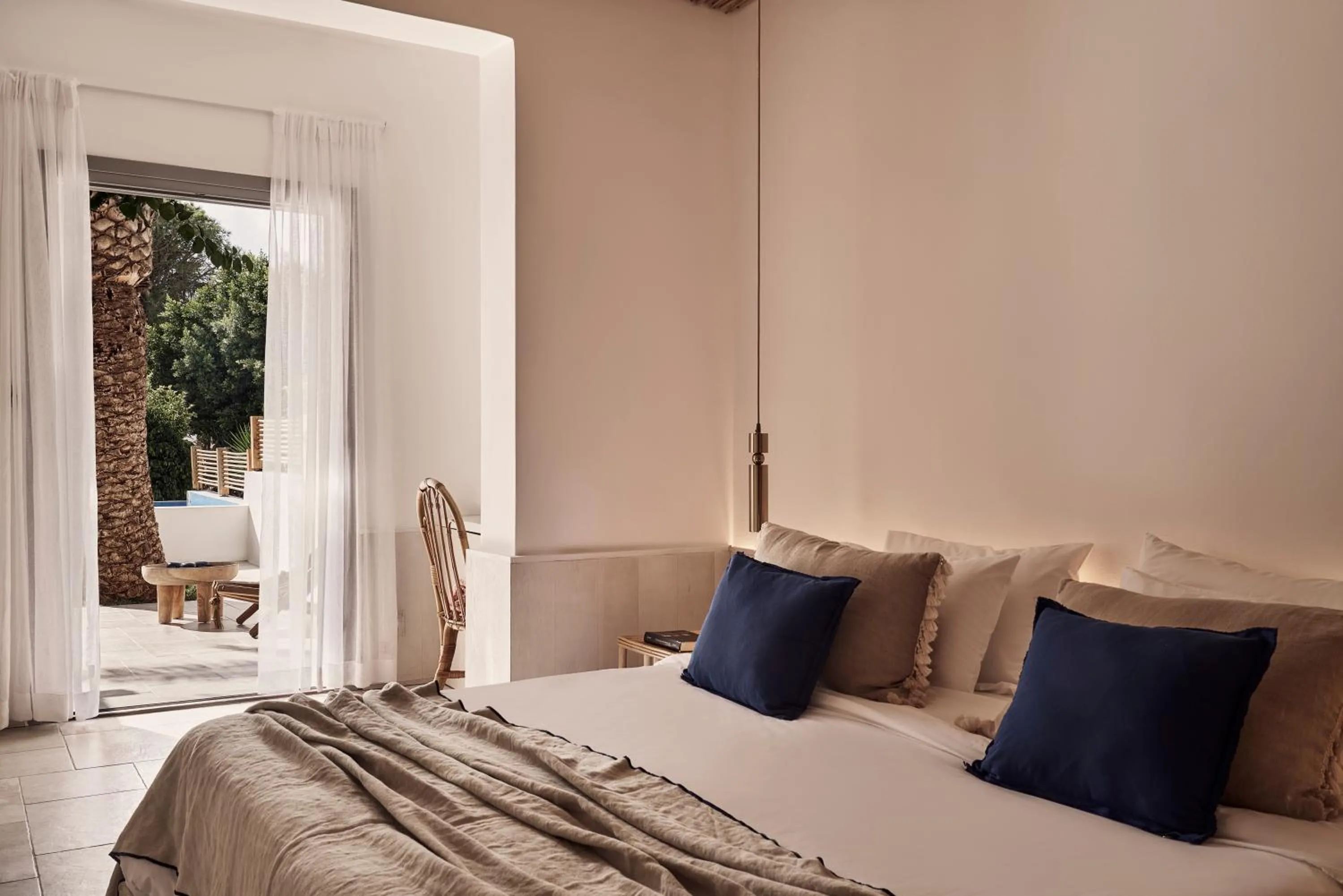 Bedroom, Bed in Dionysos Seaside Resort Ios