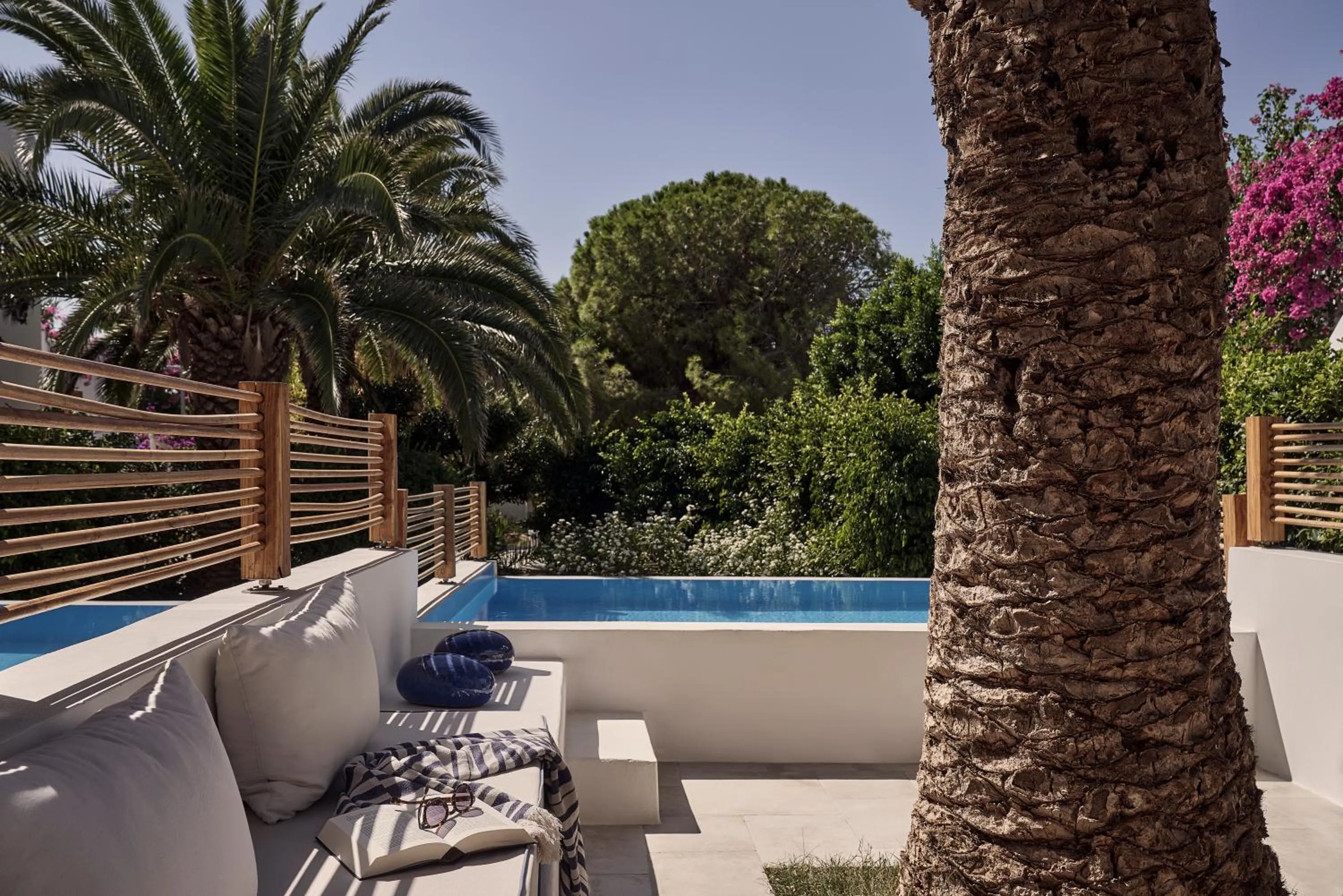 Pool view in Dionysos Seaside Resort Ios