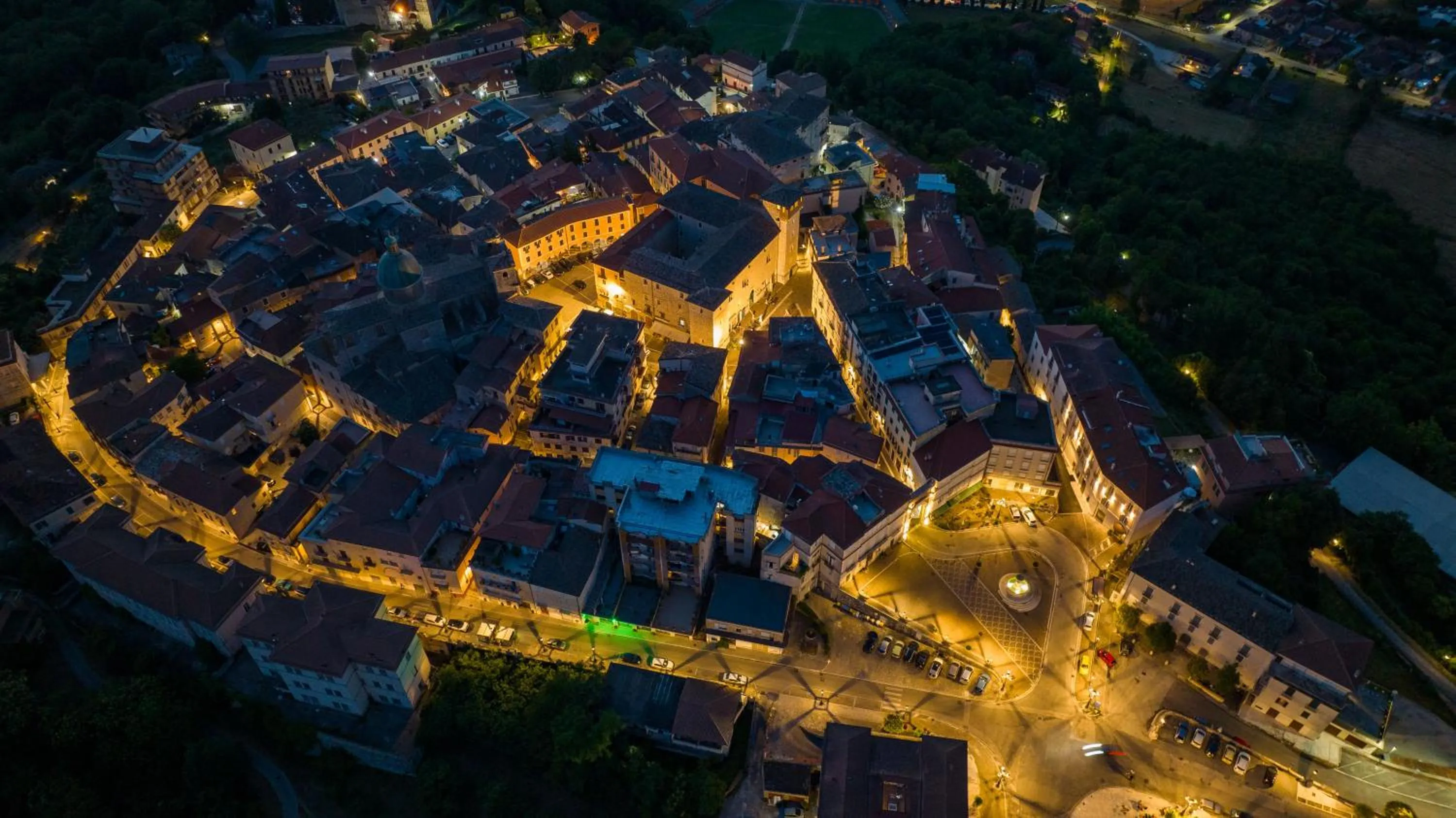 City view in Palazzo del Senatore