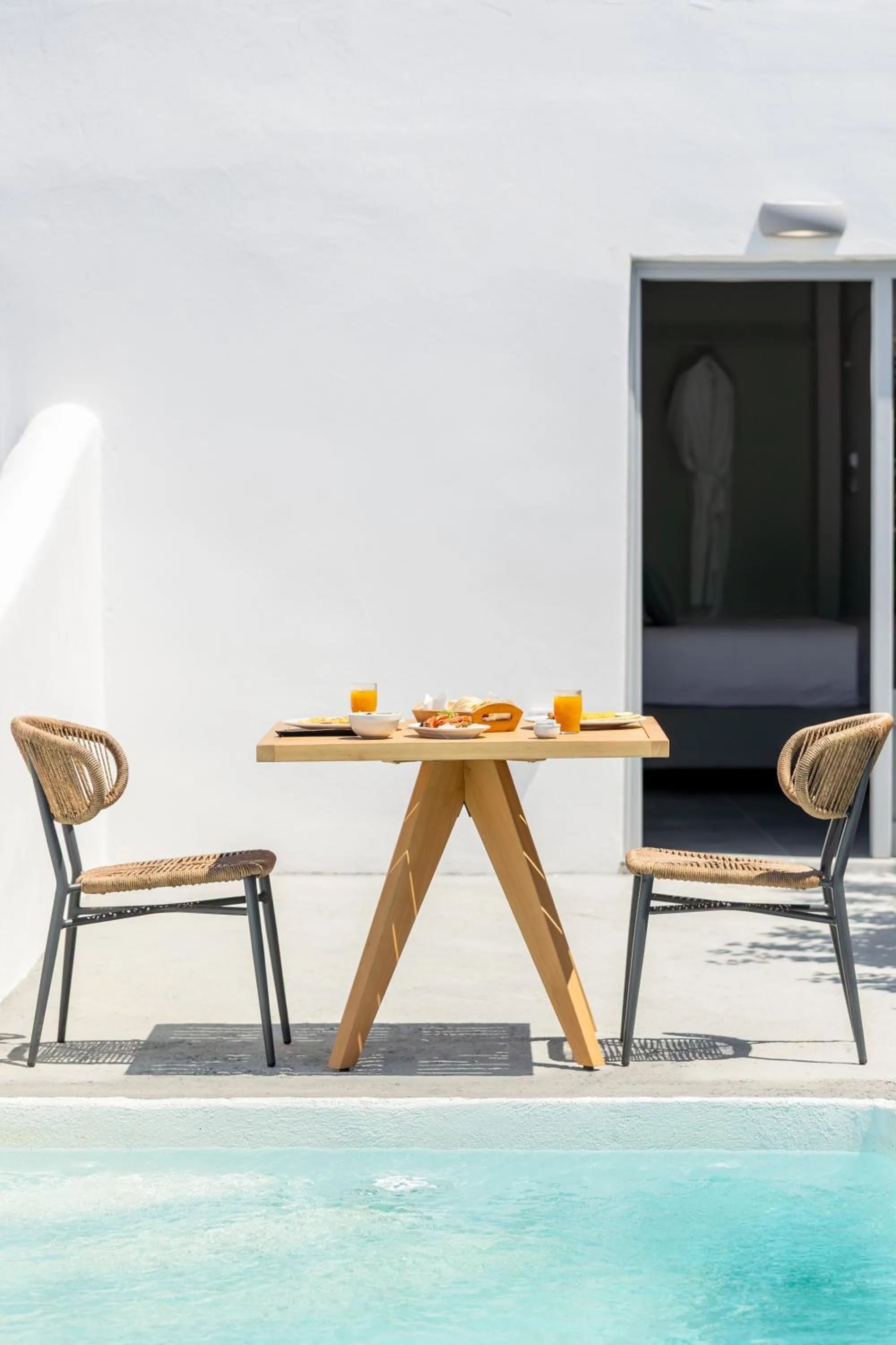 Pool view in Thermes Luxury Villas And Spa