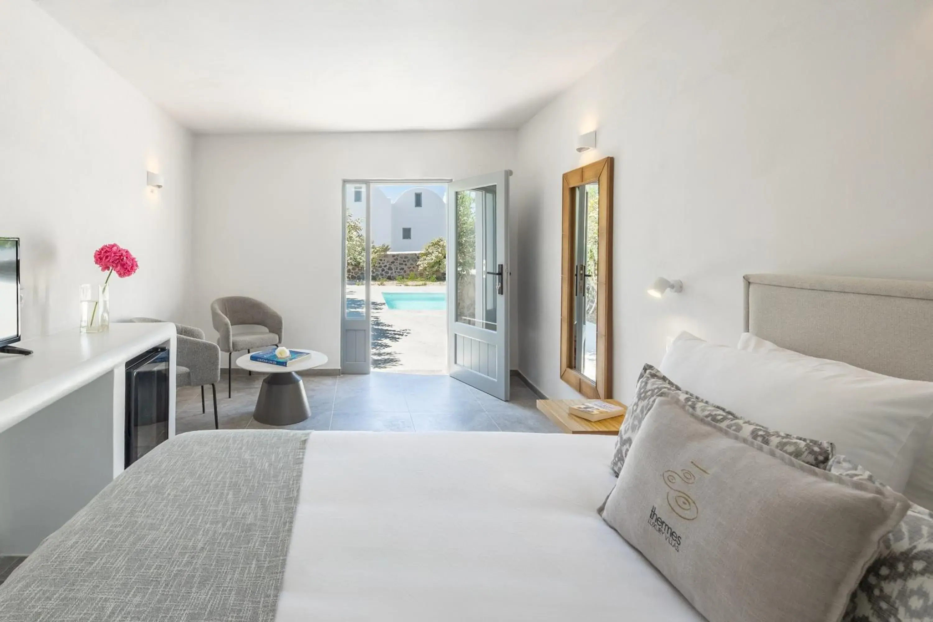 Bedroom, Bed in Thermes Luxury Villas And Spa Bedroom, Bed in Thermes Luxury Villas And Spa