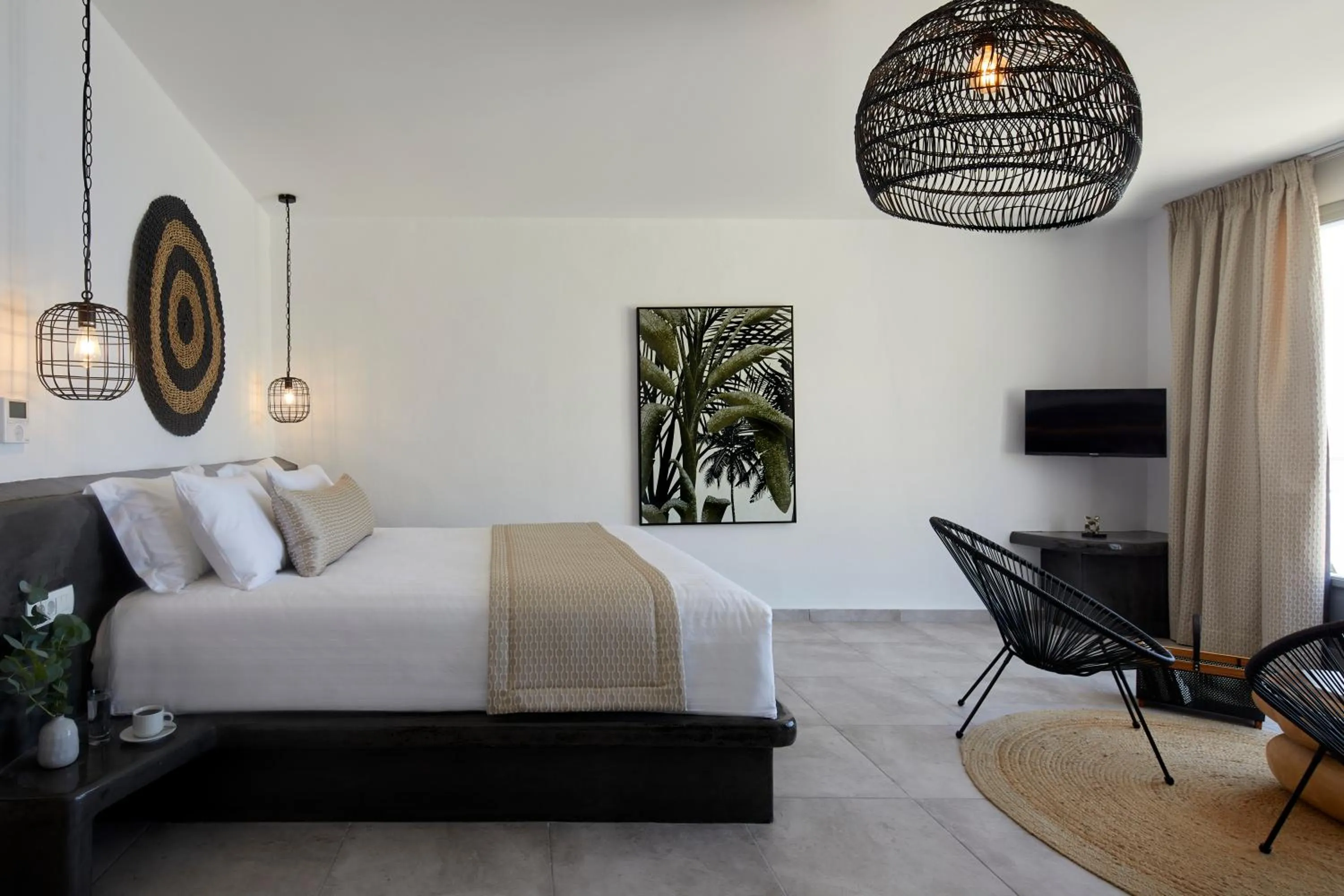 Bed in Thermes Luxury Villas And Spa