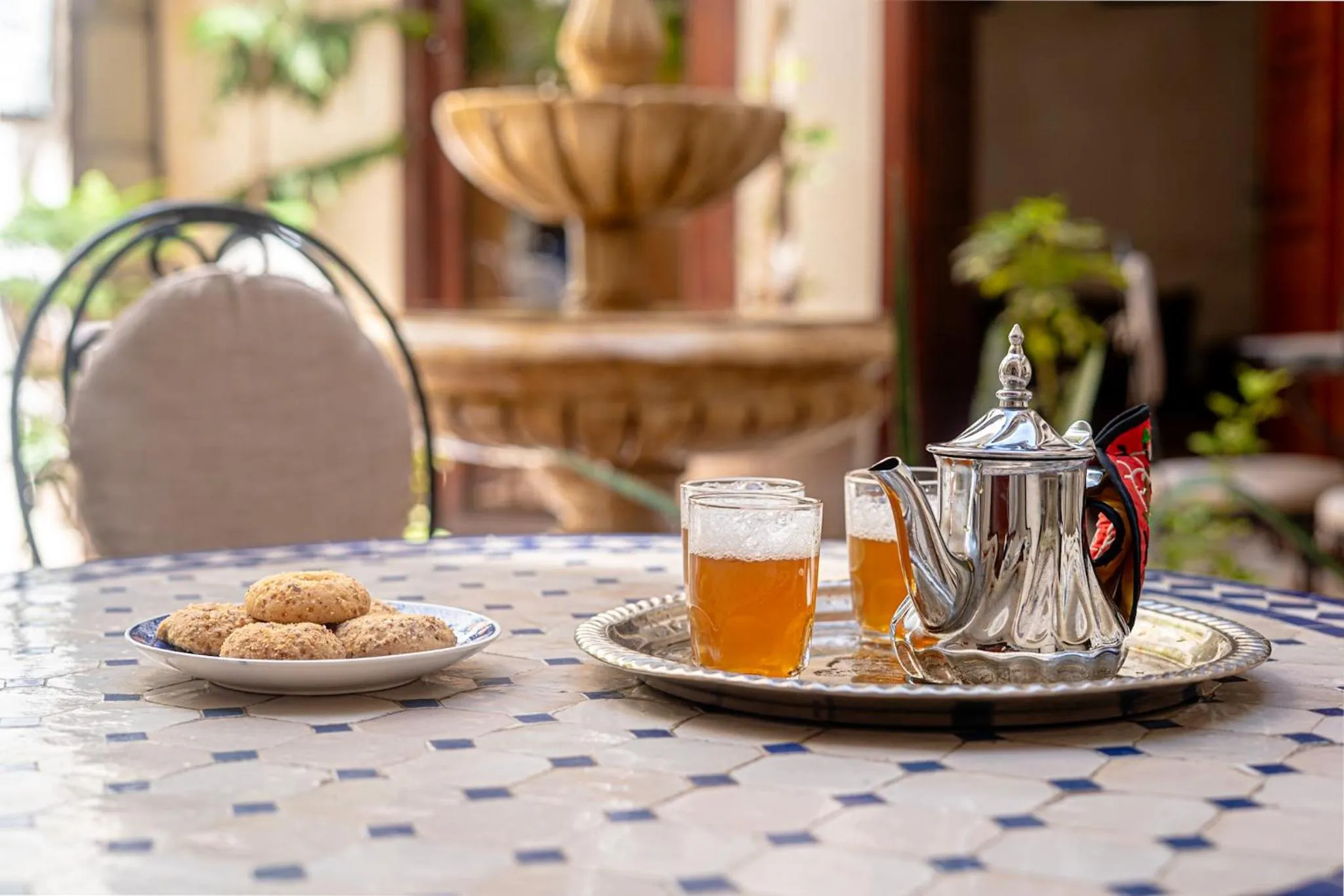 Drinks in Riad Chams Marrakech