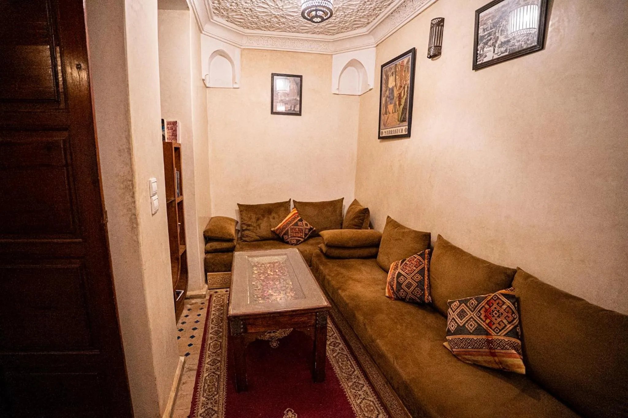 Seating area in Riad Chams Marrakech