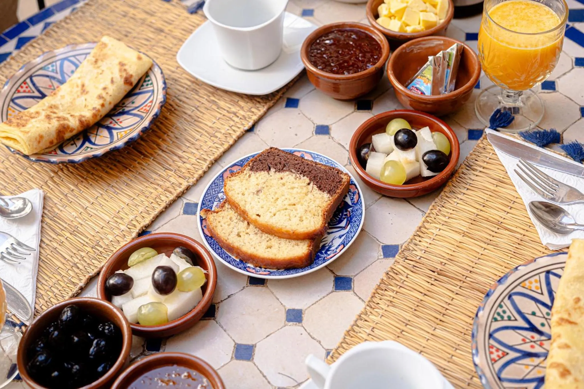Breakfast in Riad Chams Marrakech
