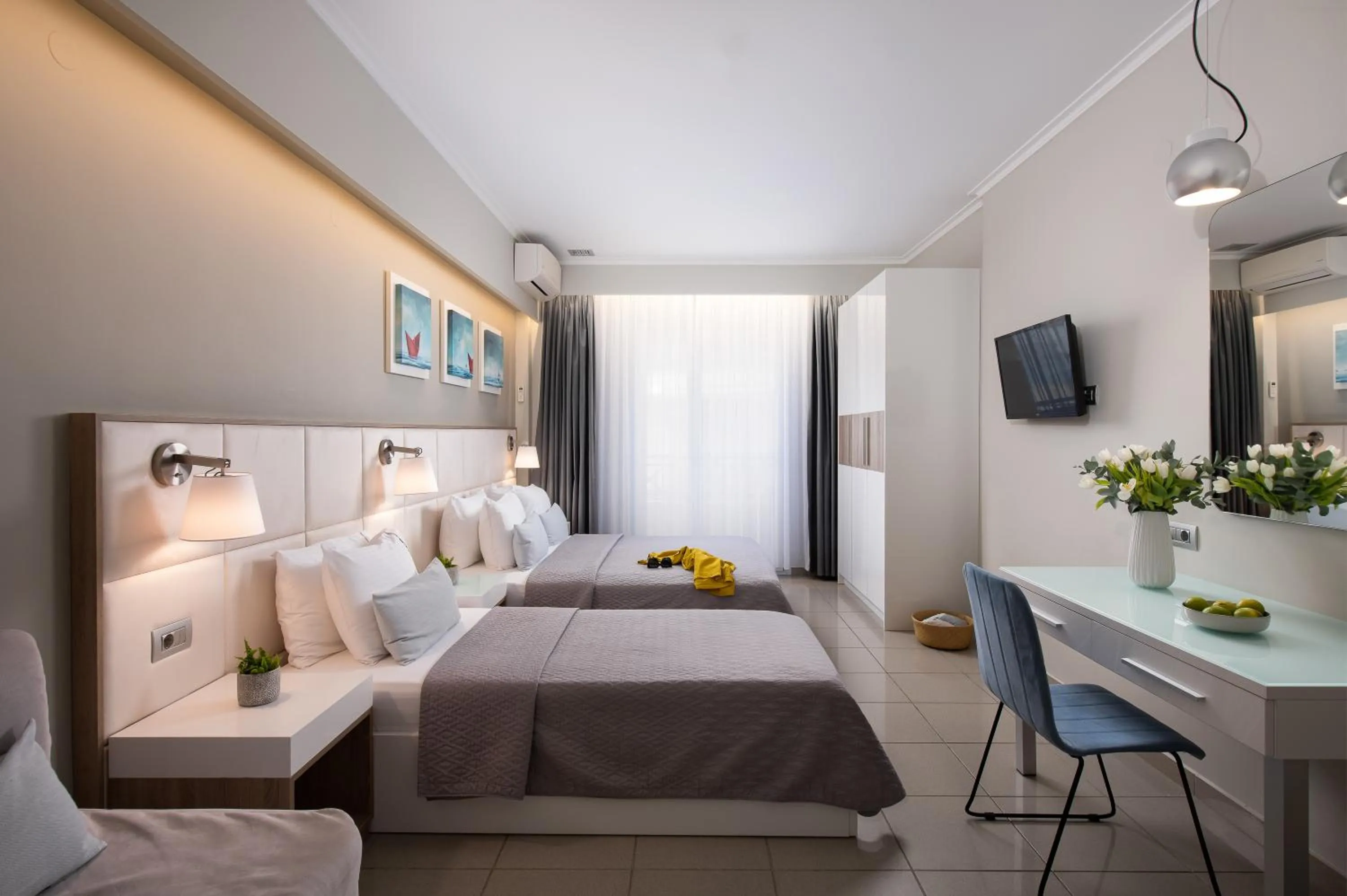 Bed in Olympic Star Beach Hotel