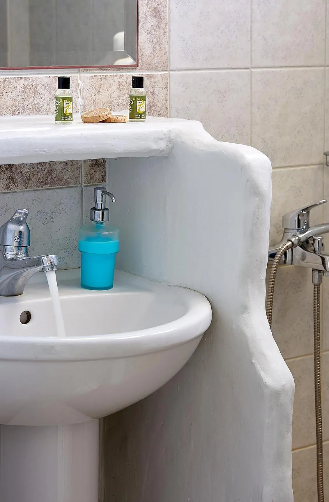 Bathroom in Milos Hotel