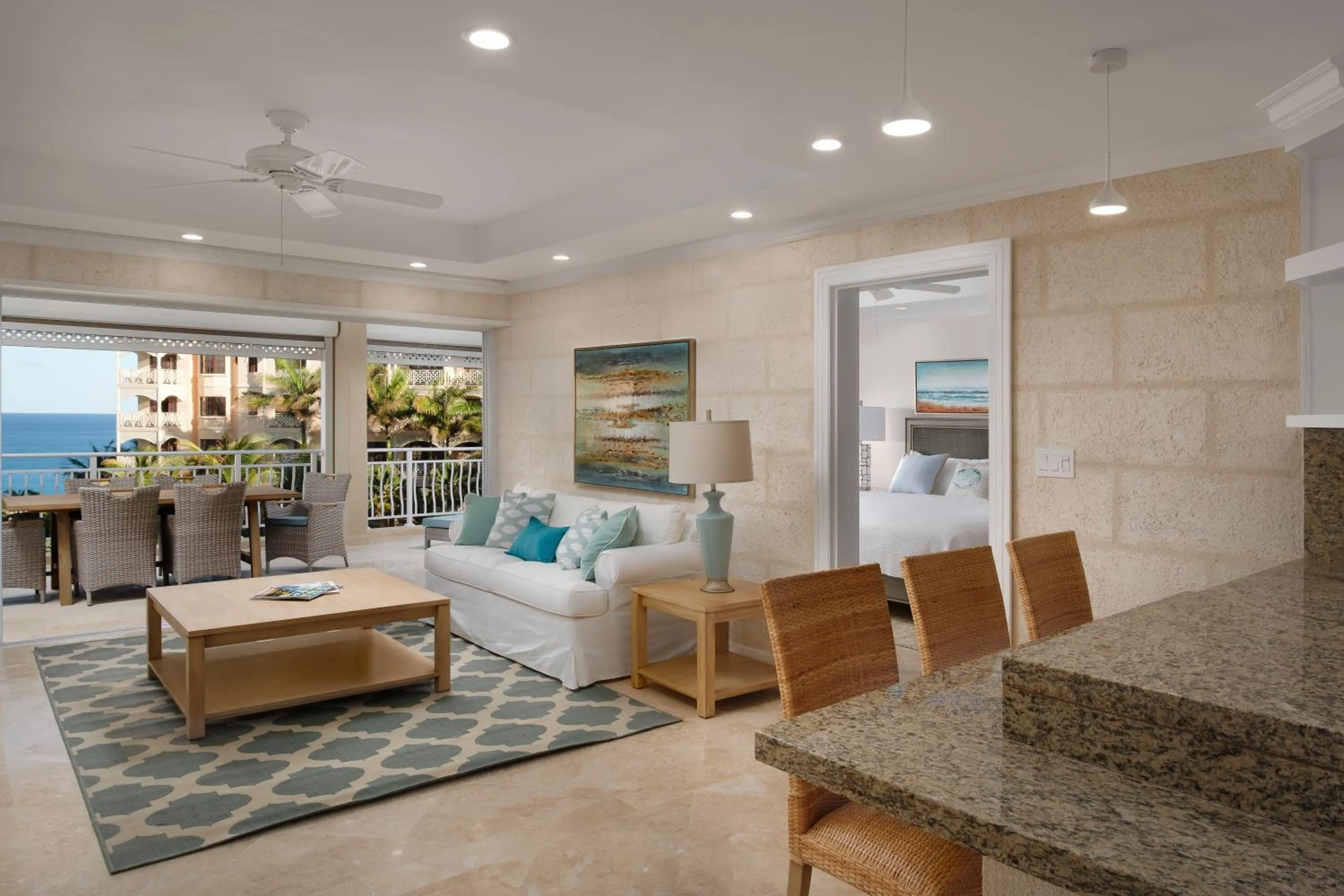 Living room in The Crane Resort