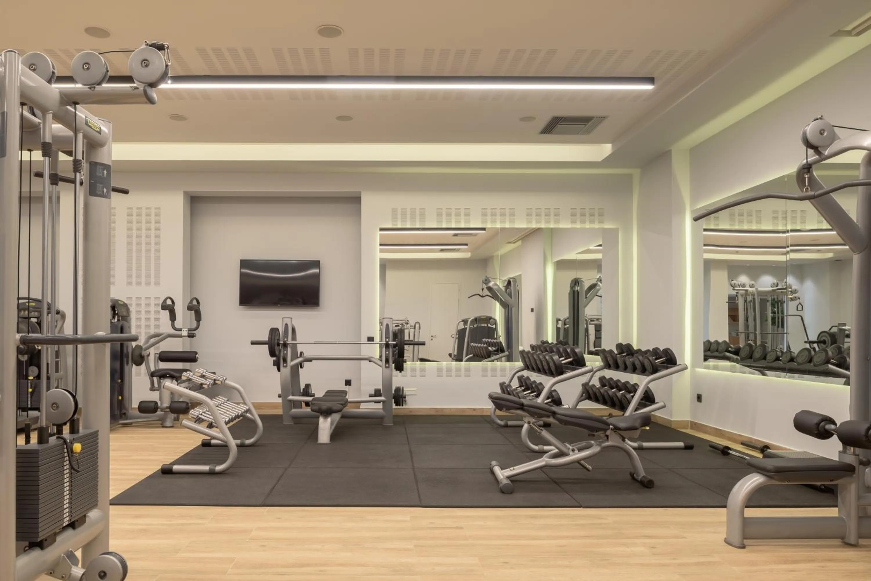 Fitness centre/facilities in Ikaros Beach, Luxury Resort & Spa - Adults Only