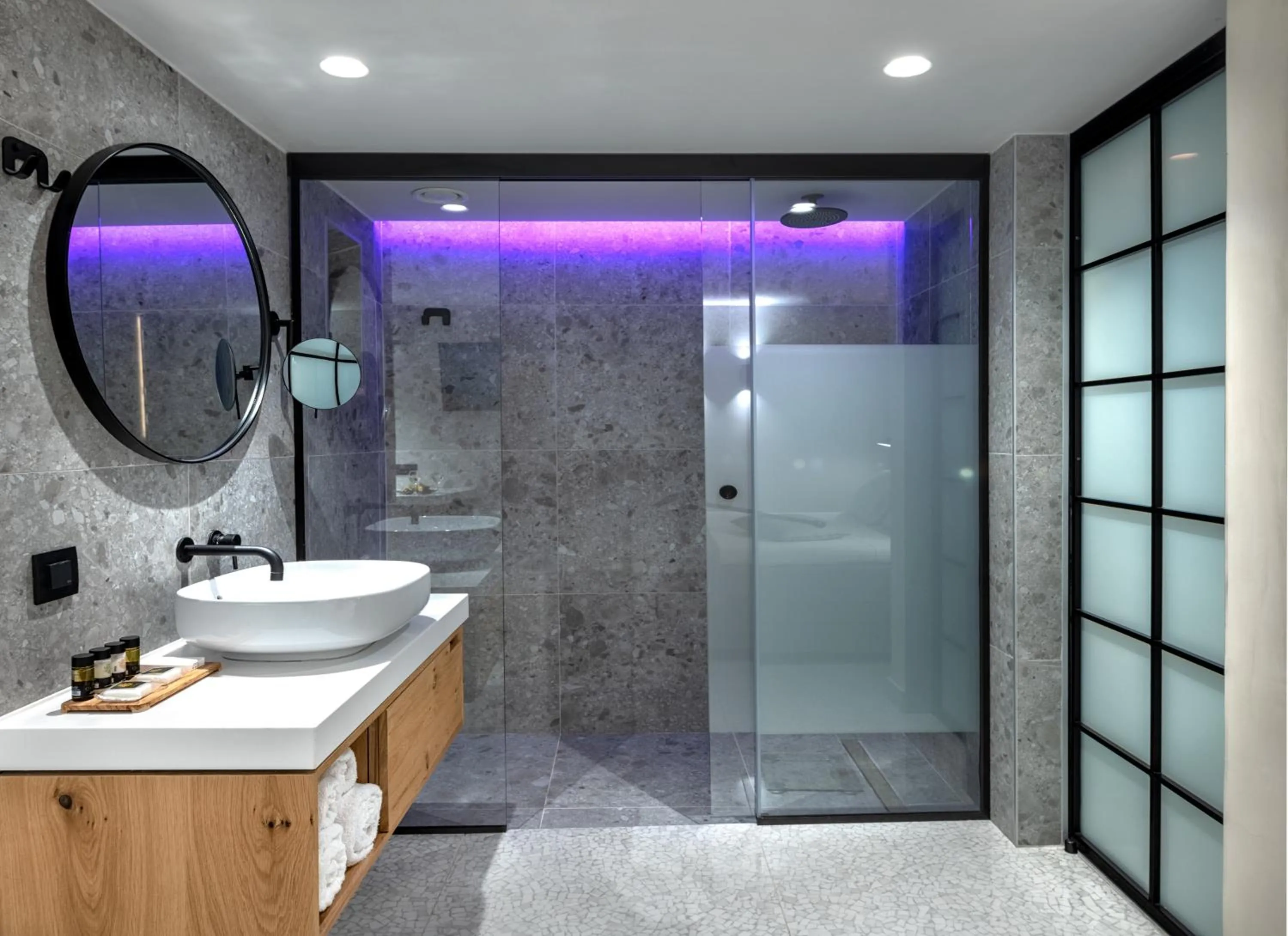 Shower in Ikaros Beach, Luxury Resort & Spa - Adults Only