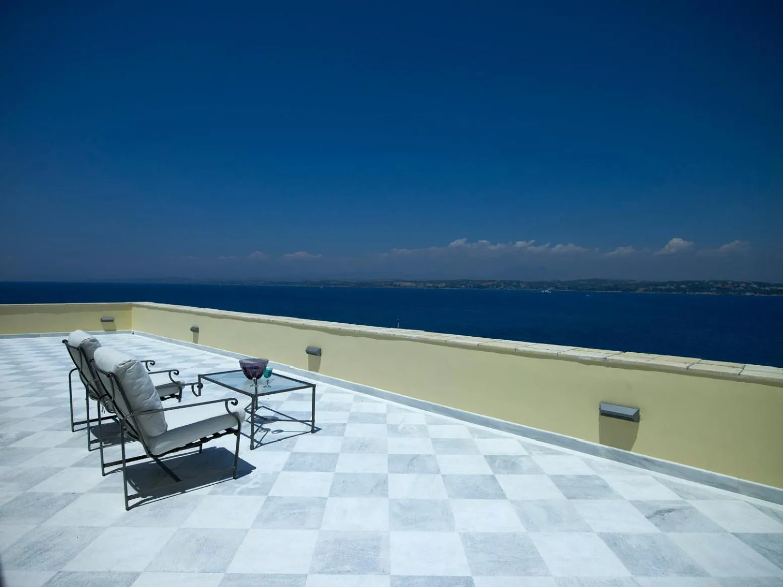 Balcony/Terrace in Poseidonion Grand Hotel