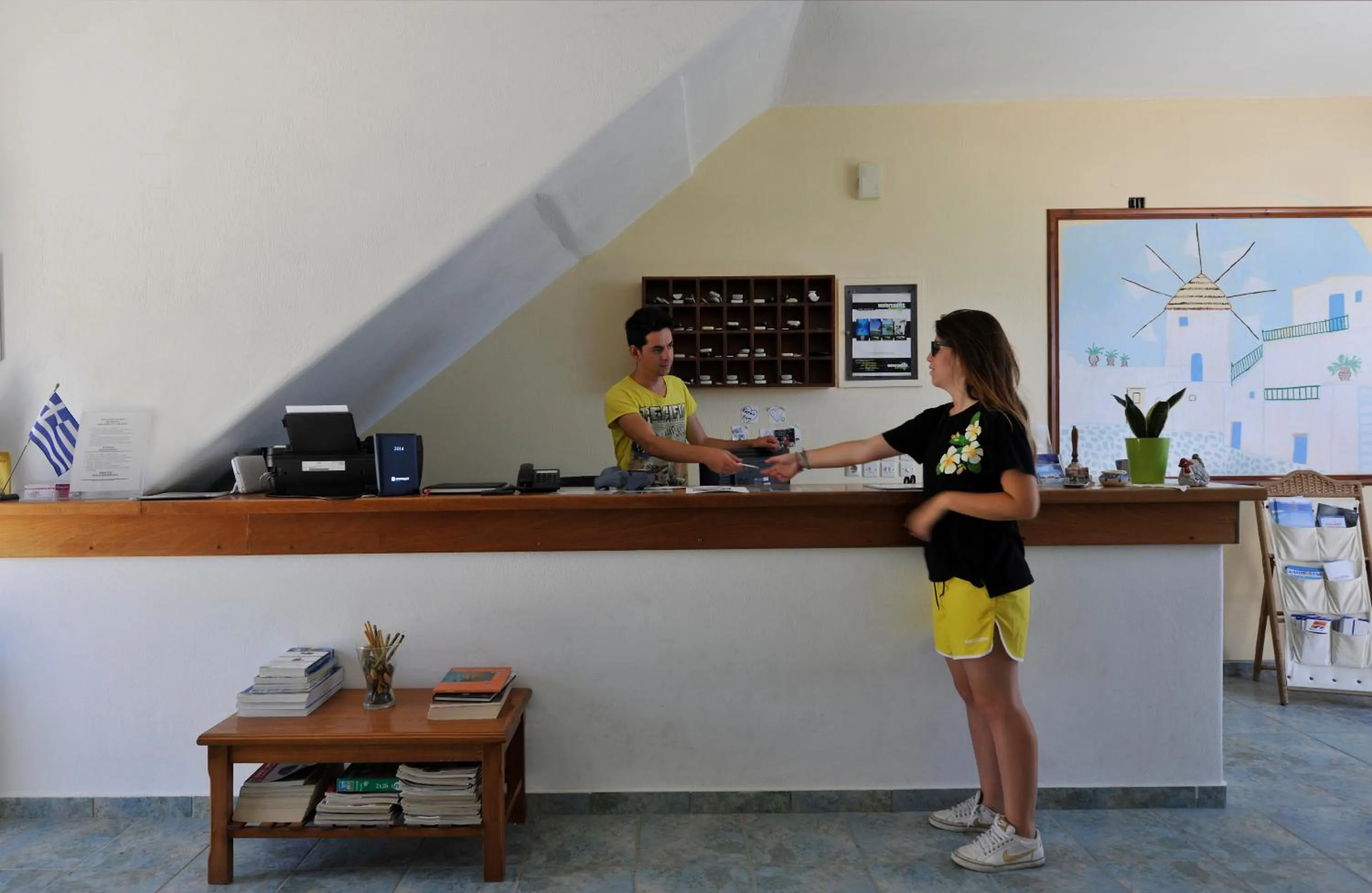 Staff in Fragoulis Village