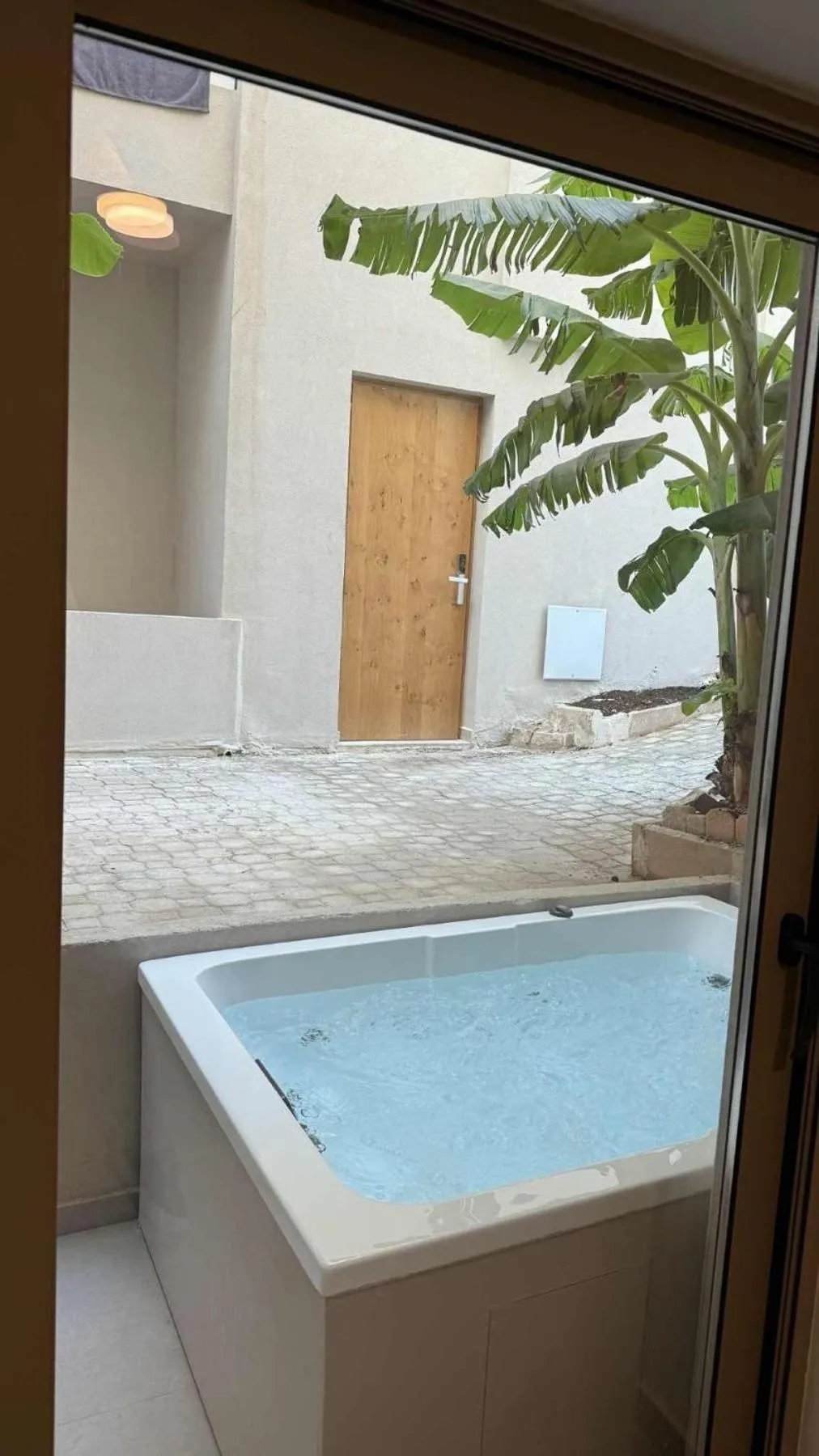 Hot Tub in Τhe Noverian Antama Organic Beach Resort Chania