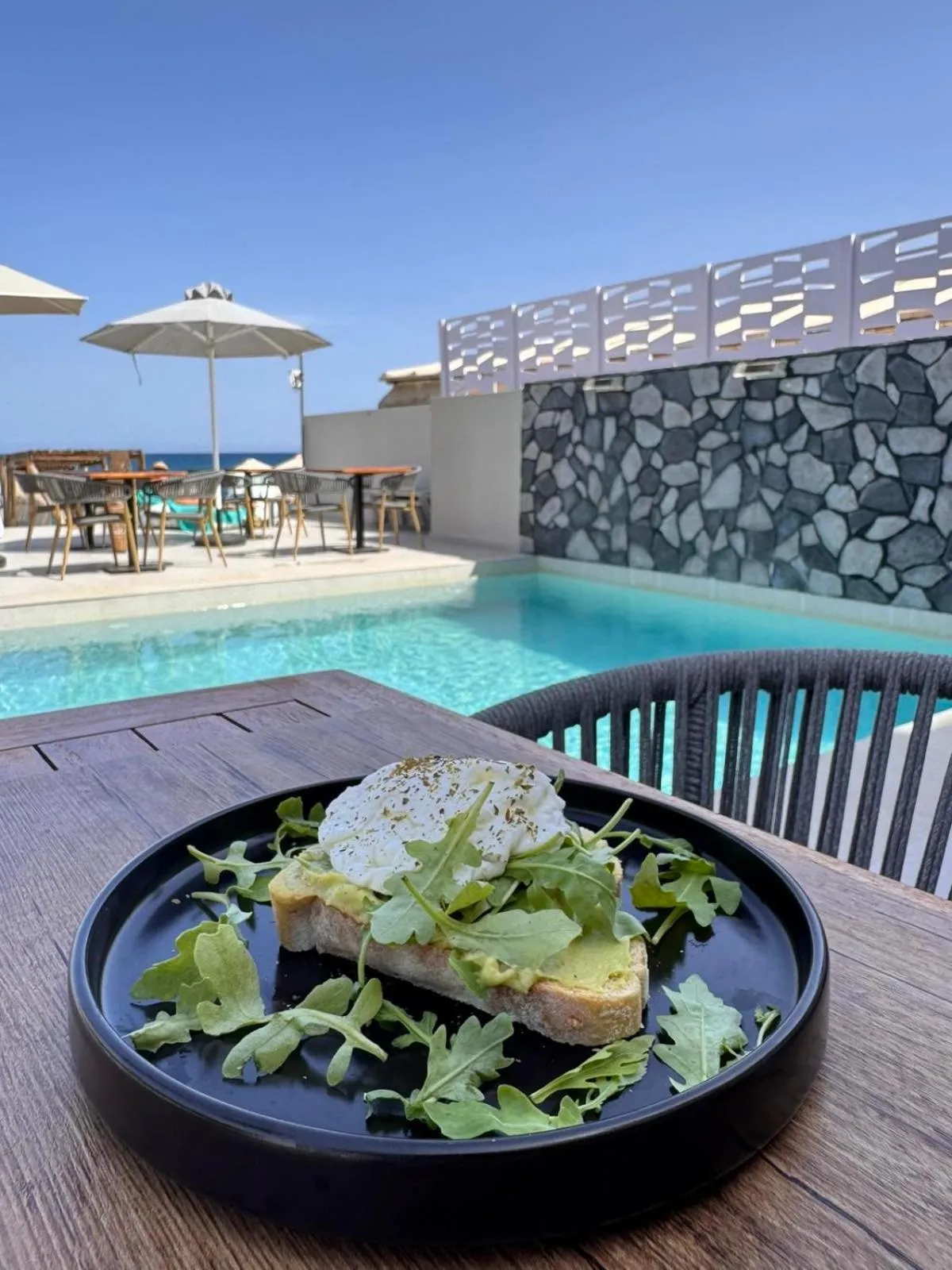 Breakfast in Τhe Noverian Antama Organic Beach Resort Chania with Outdoor Heated Pool