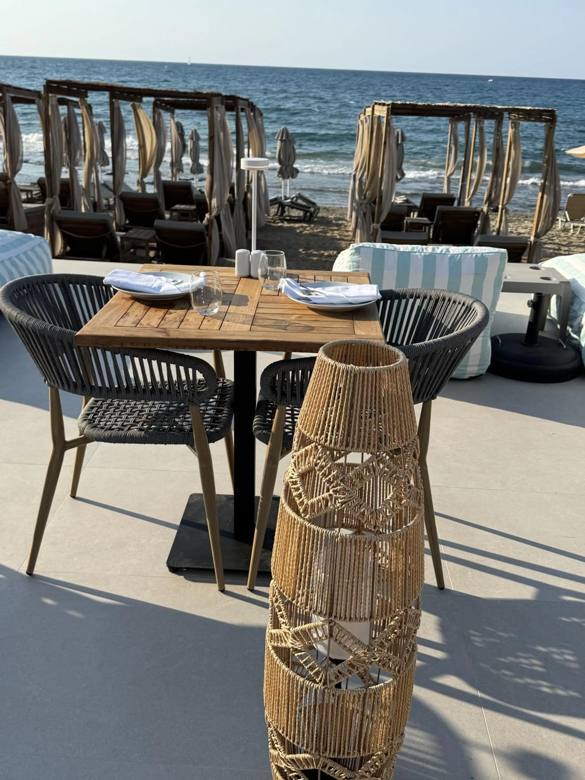 Restaurant/places to eat in Τhe Noverian Antama Organic Beach Resort Chania