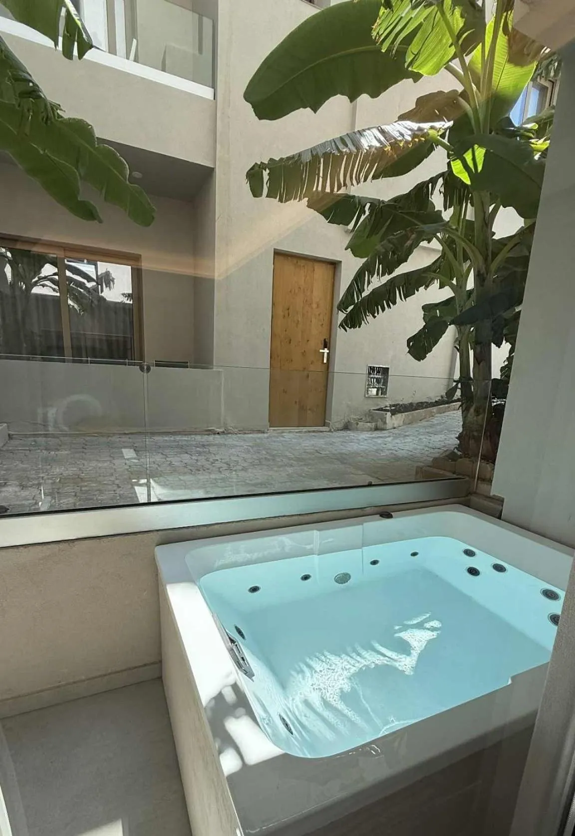 Balcony/Terrace in Τhe Noverian Antama Organic Beach Resort Chania