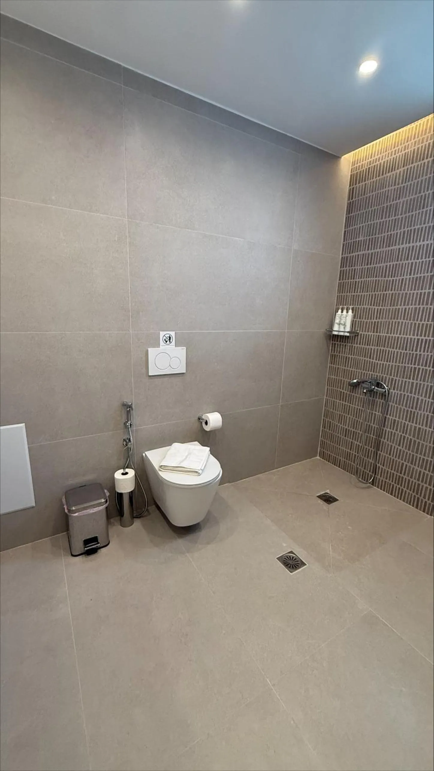 Bathroom in Τhe Noverian Antama Organic Beach Resort Chania with Outdoor Heated Pool