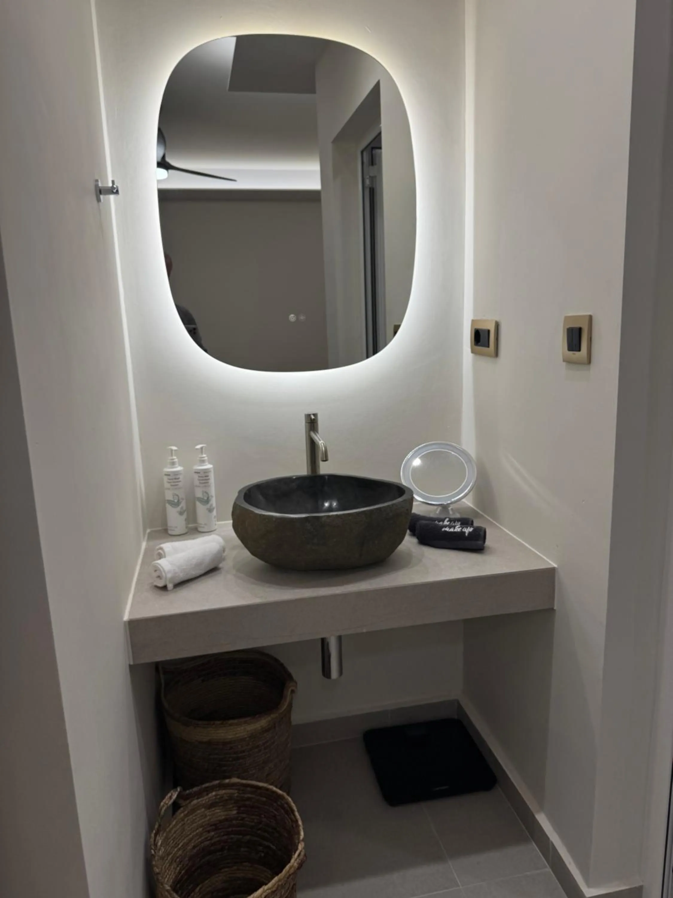 Bathroom in Τhe Noverian Antama Organic Beach Resort Chania