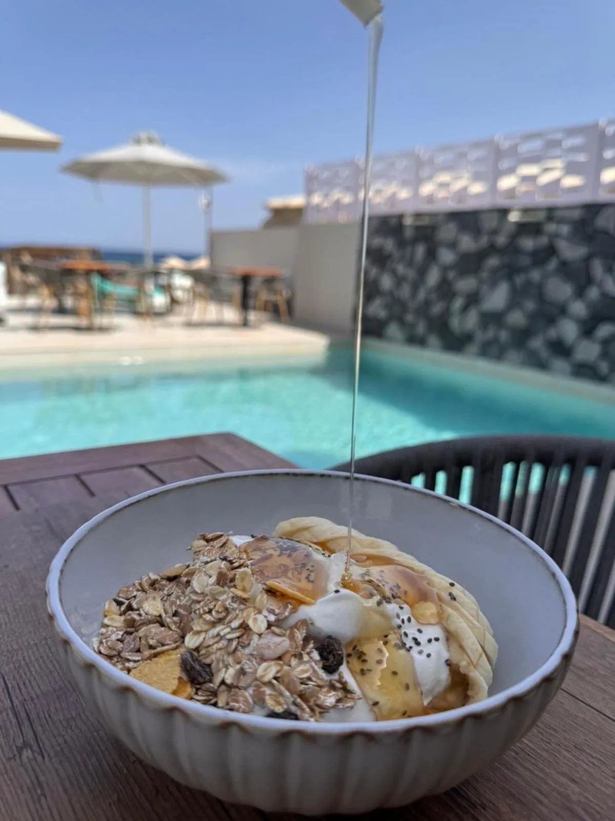 Breakfast in Τhe Noverian Antama Organic Beach Resort Chania with Outdoor Heated Pool