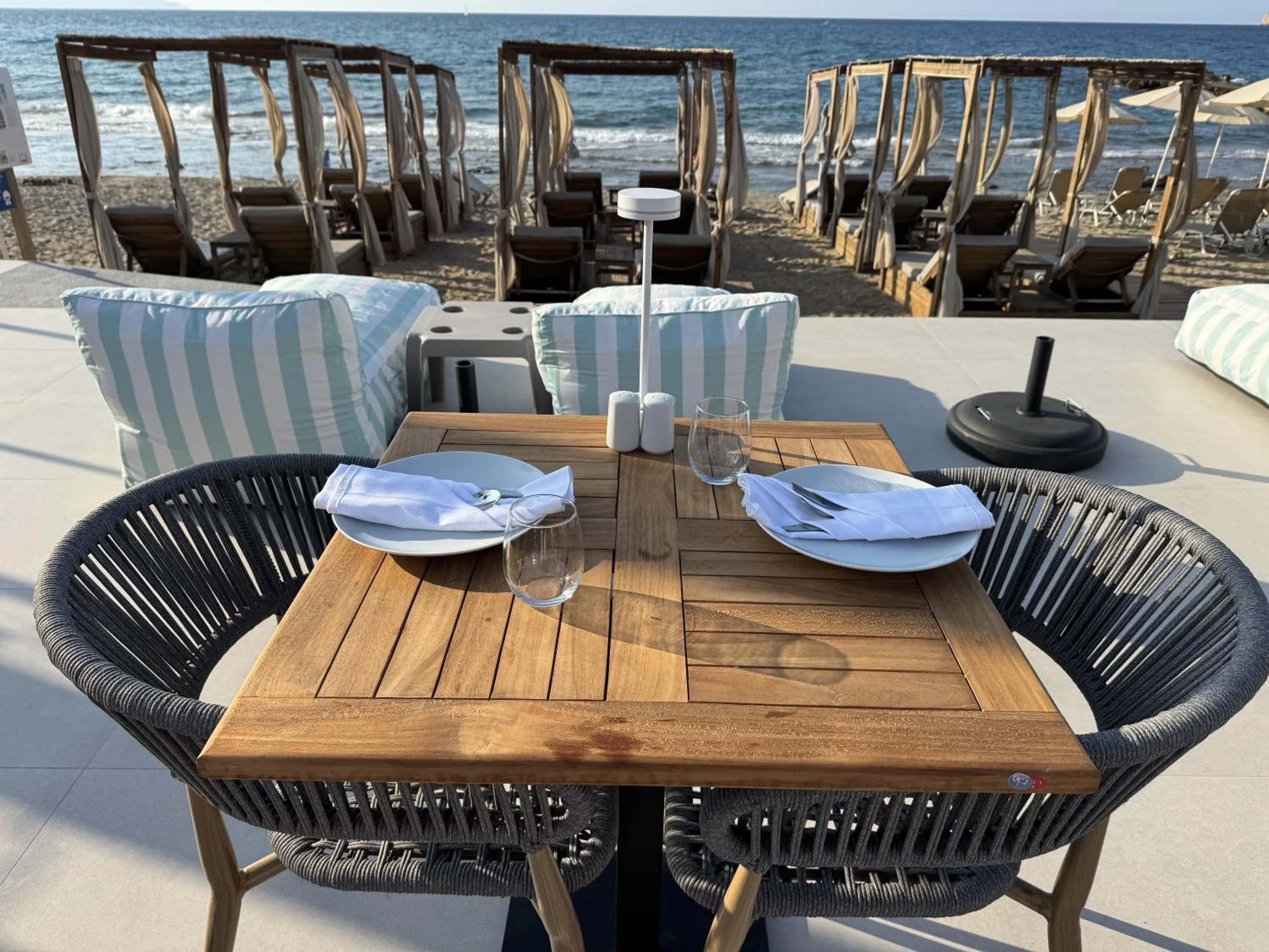 Restaurant/places to eat in Τhe Noverian Antama Organic Beach Resort Chania