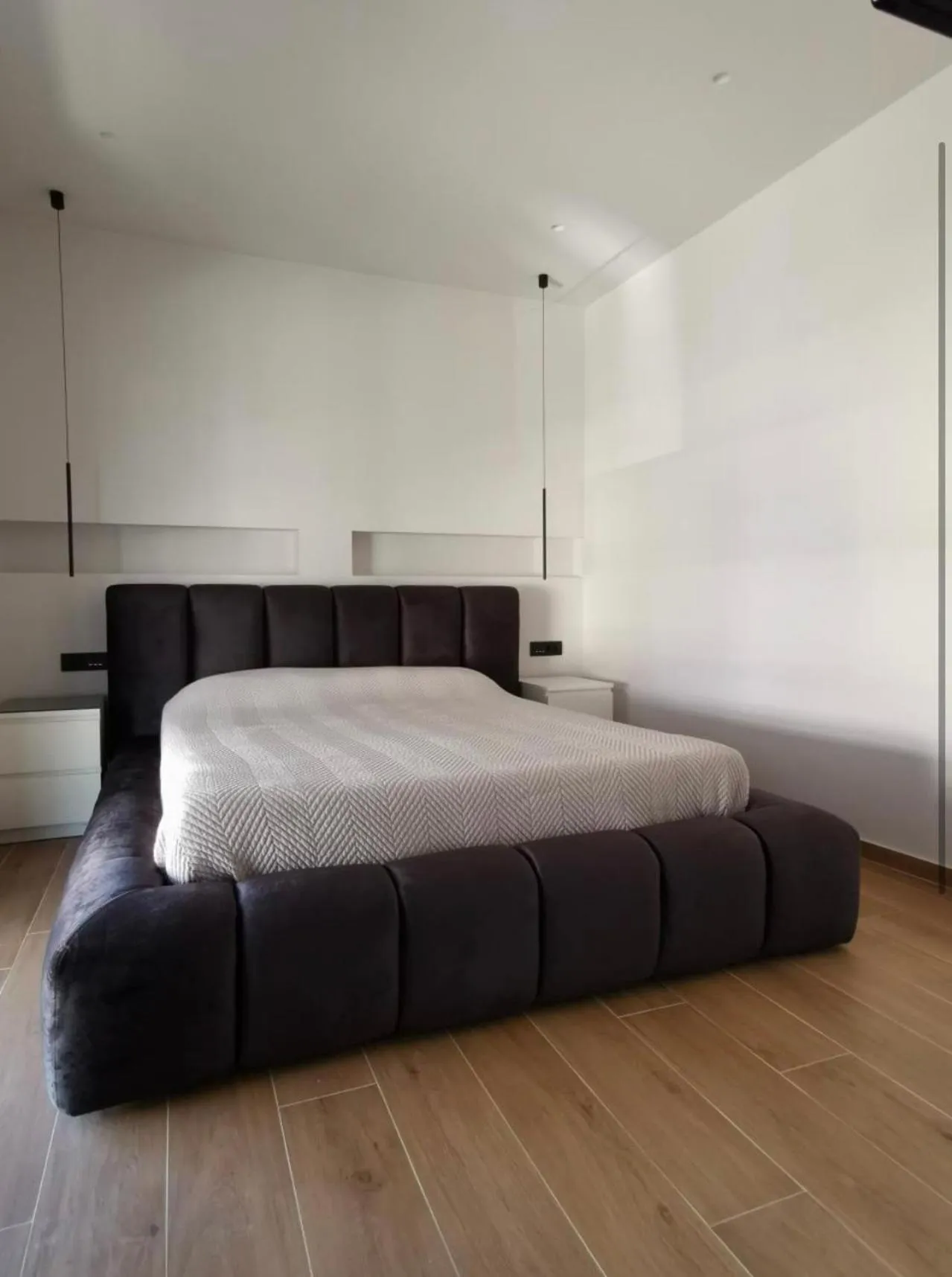 Bed in Skala Sunset Hotel and spa