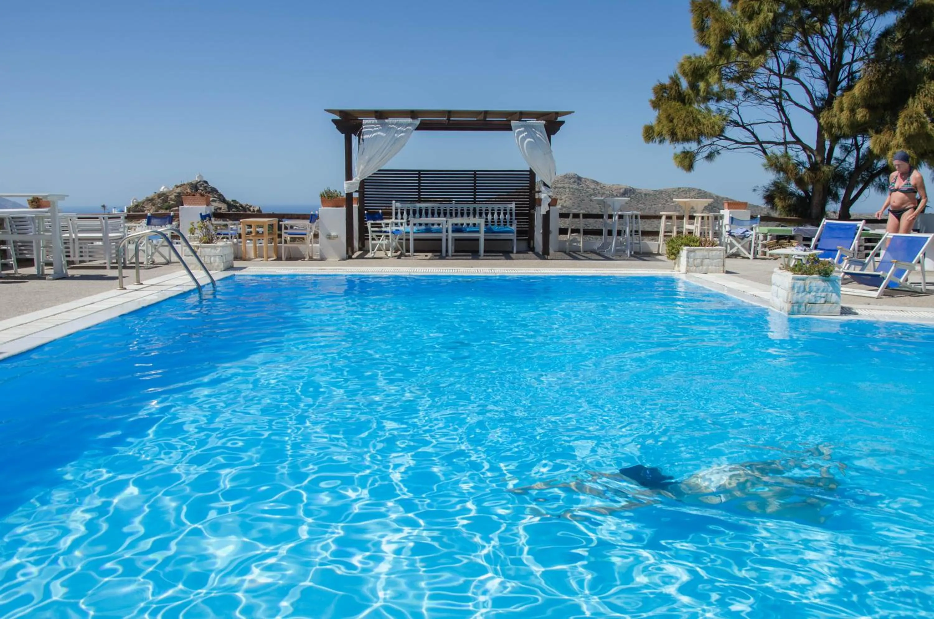 Swimming pool in Skala Sunset Hotel and spa