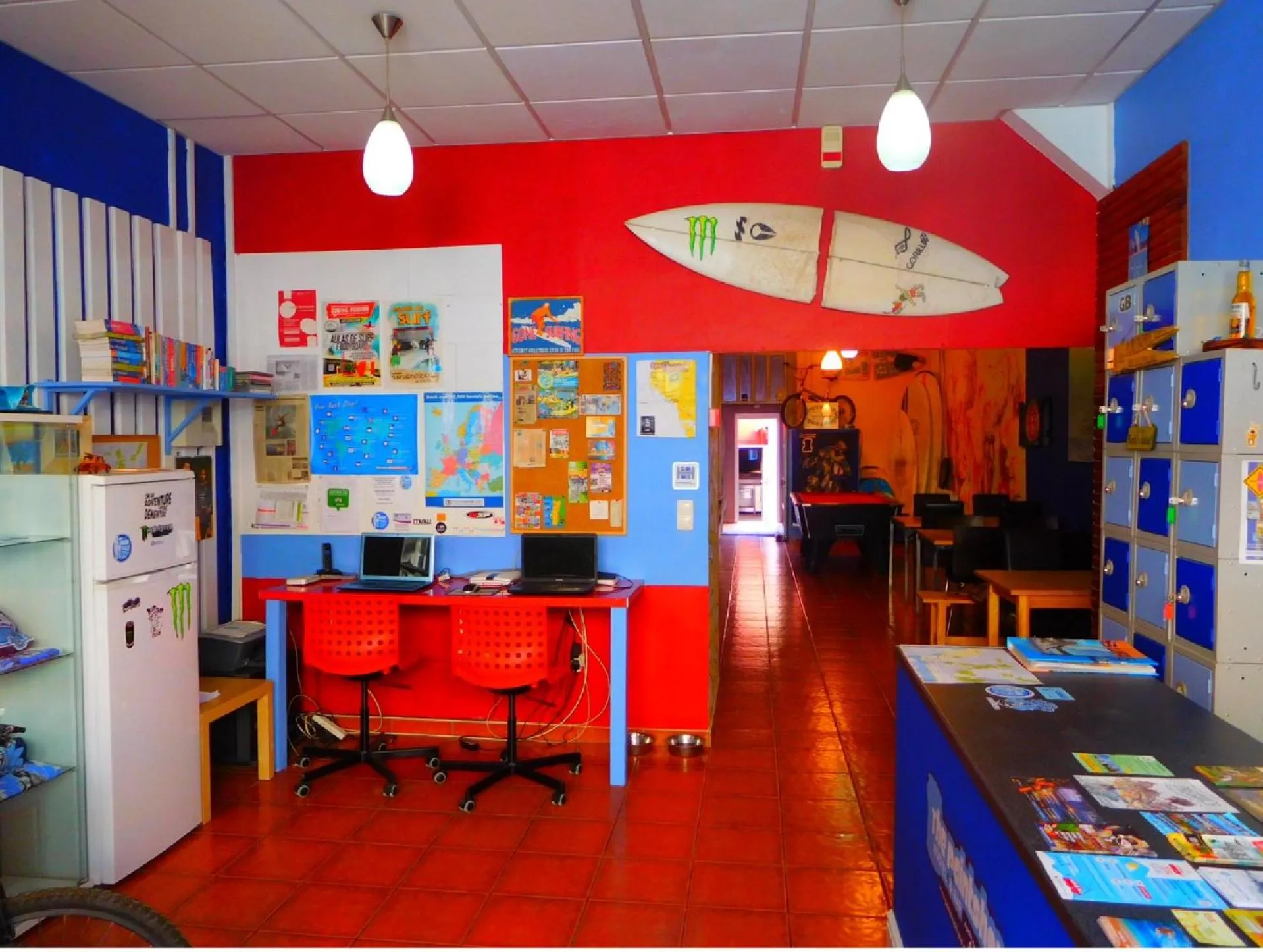 Lobby or reception in The Paintshop Hostel
