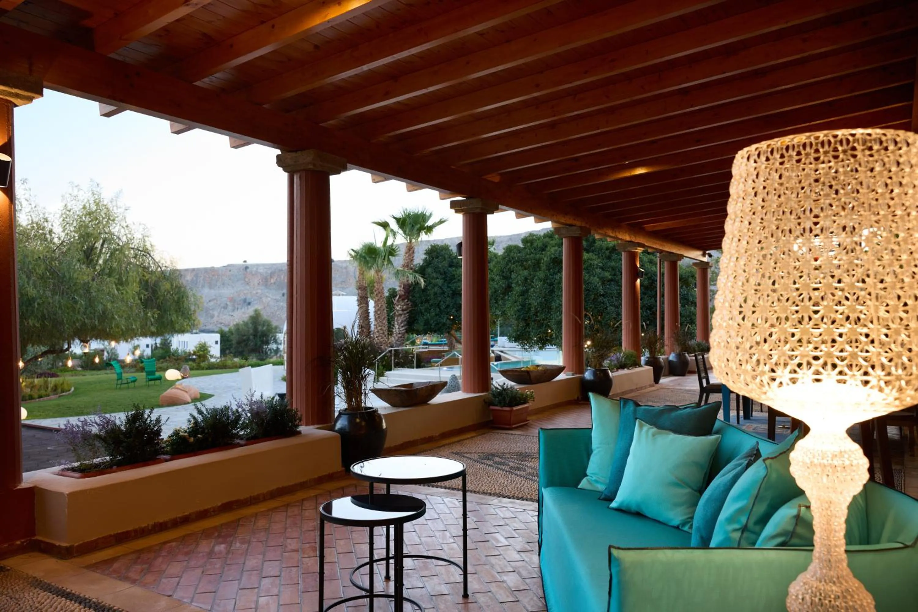 Patio in Aquagrand Artistic Luxury Beach Resort - Adults Only