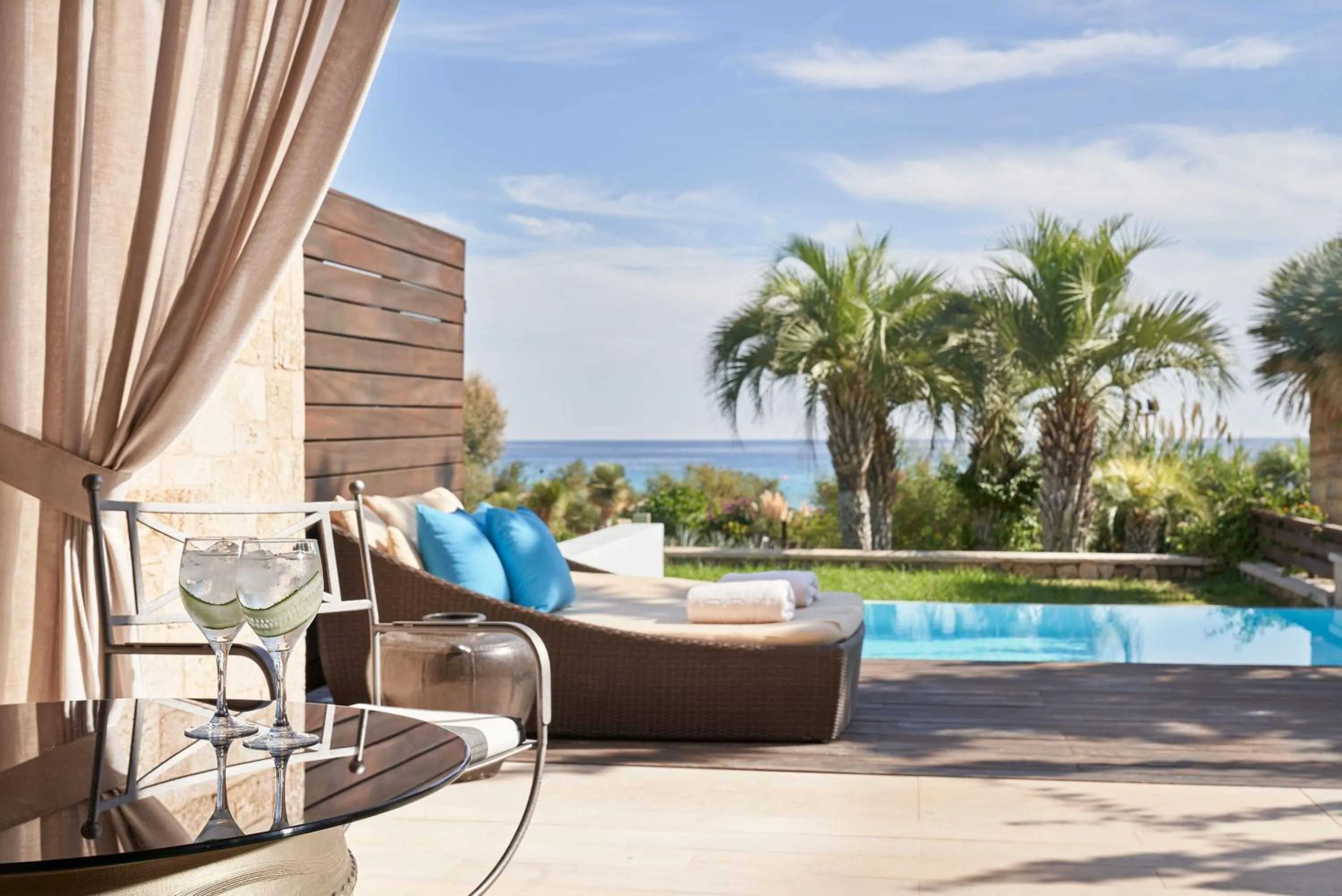 Balcony/Terrace in Aquagrand Artistic Luxury Beach Resort - Adults Only