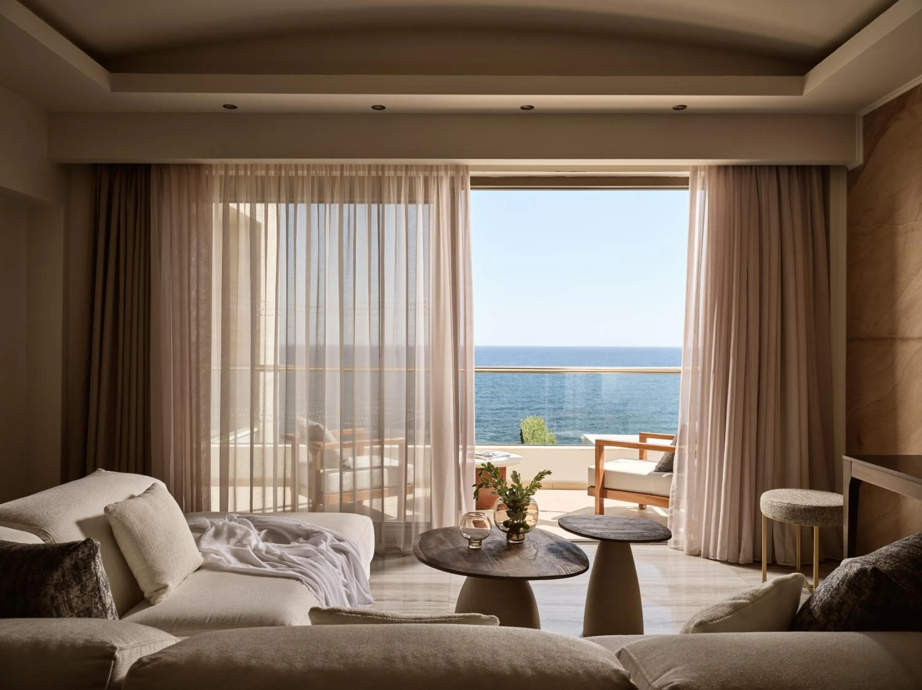 Living room in The Royal Blue a Luxury Beach Resort