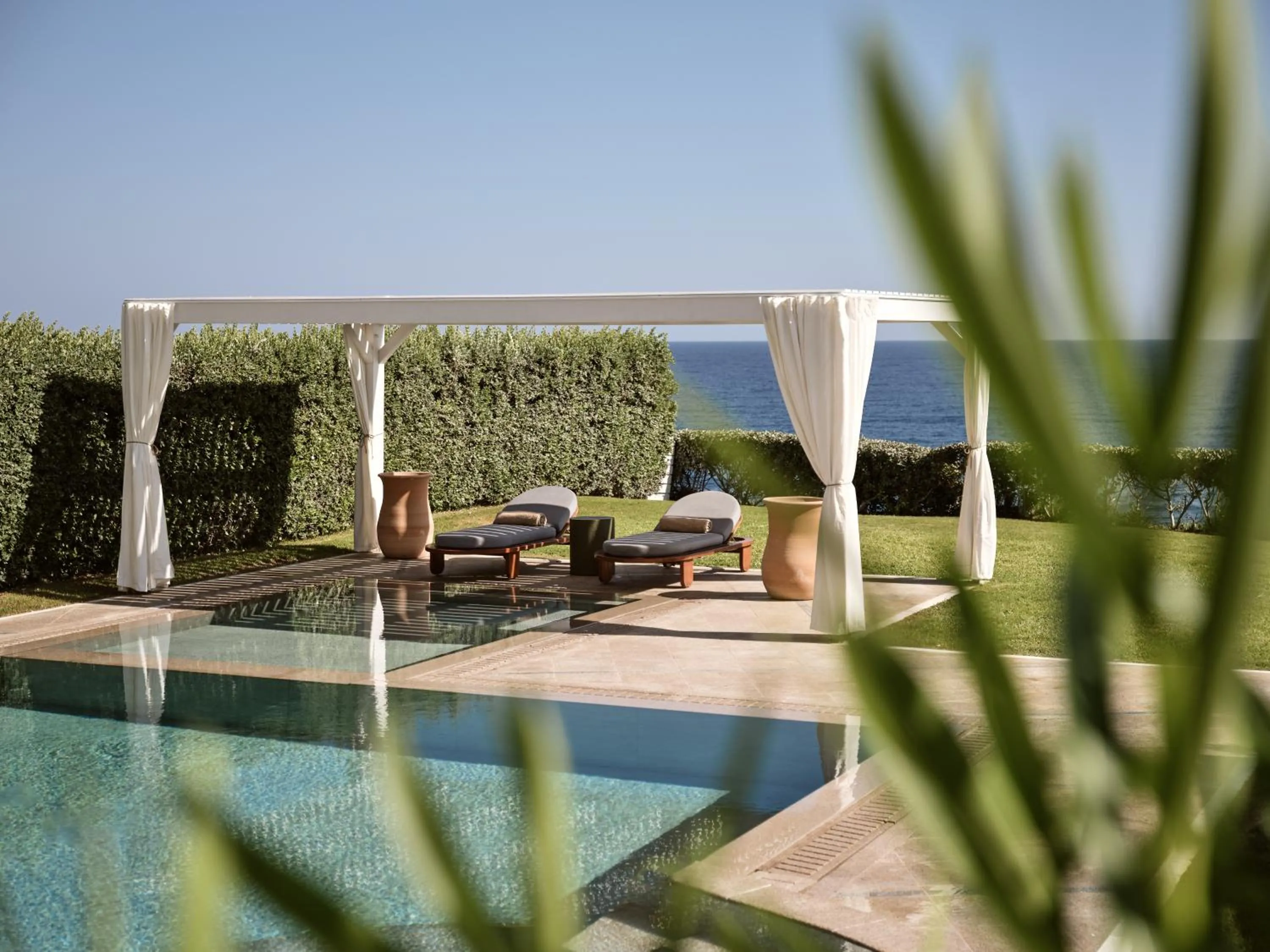 Patio in The Royal Blue a Luxury Beach Resort