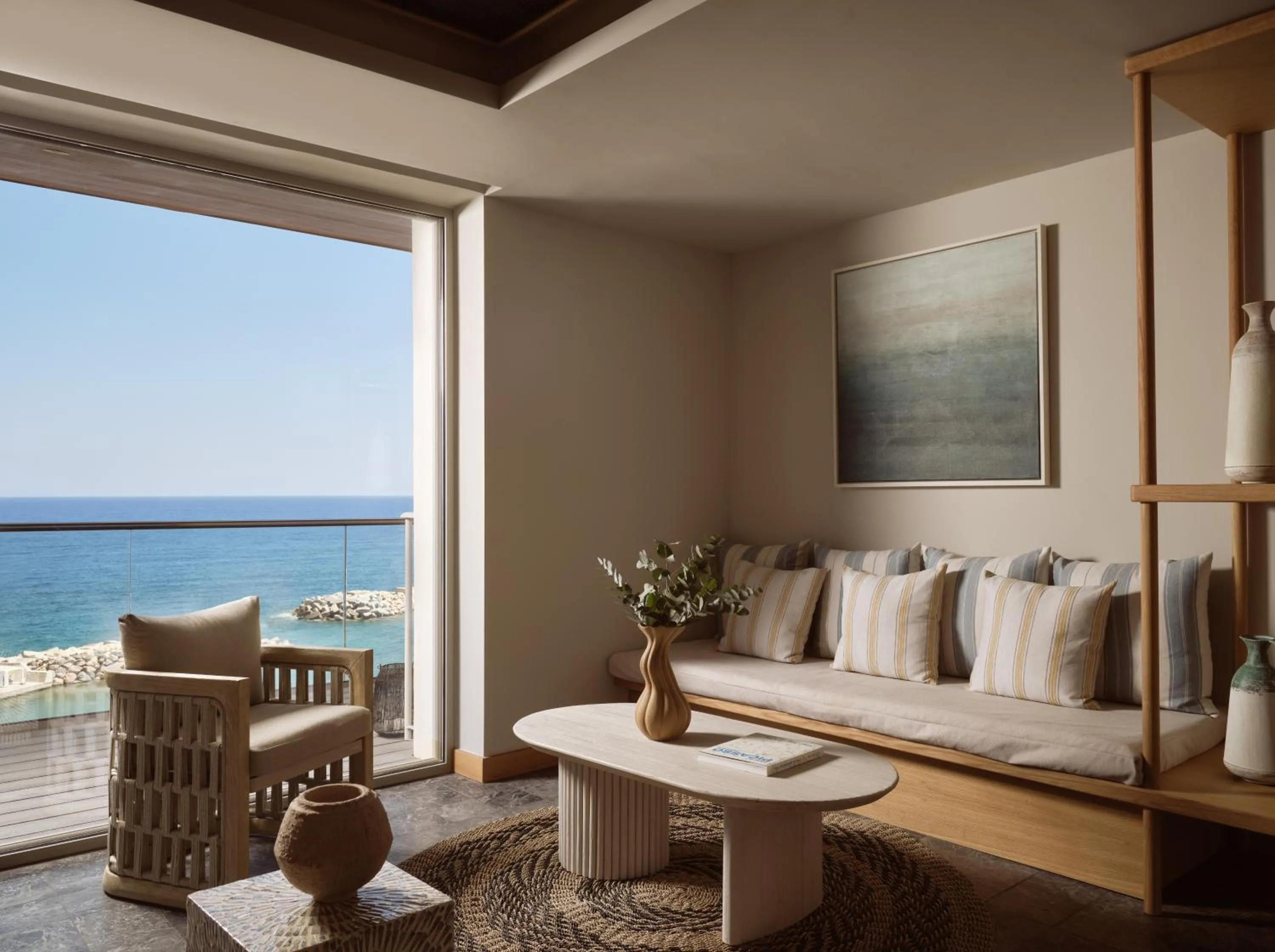 Seating area in The Royal Blue a Luxury Beach Resort