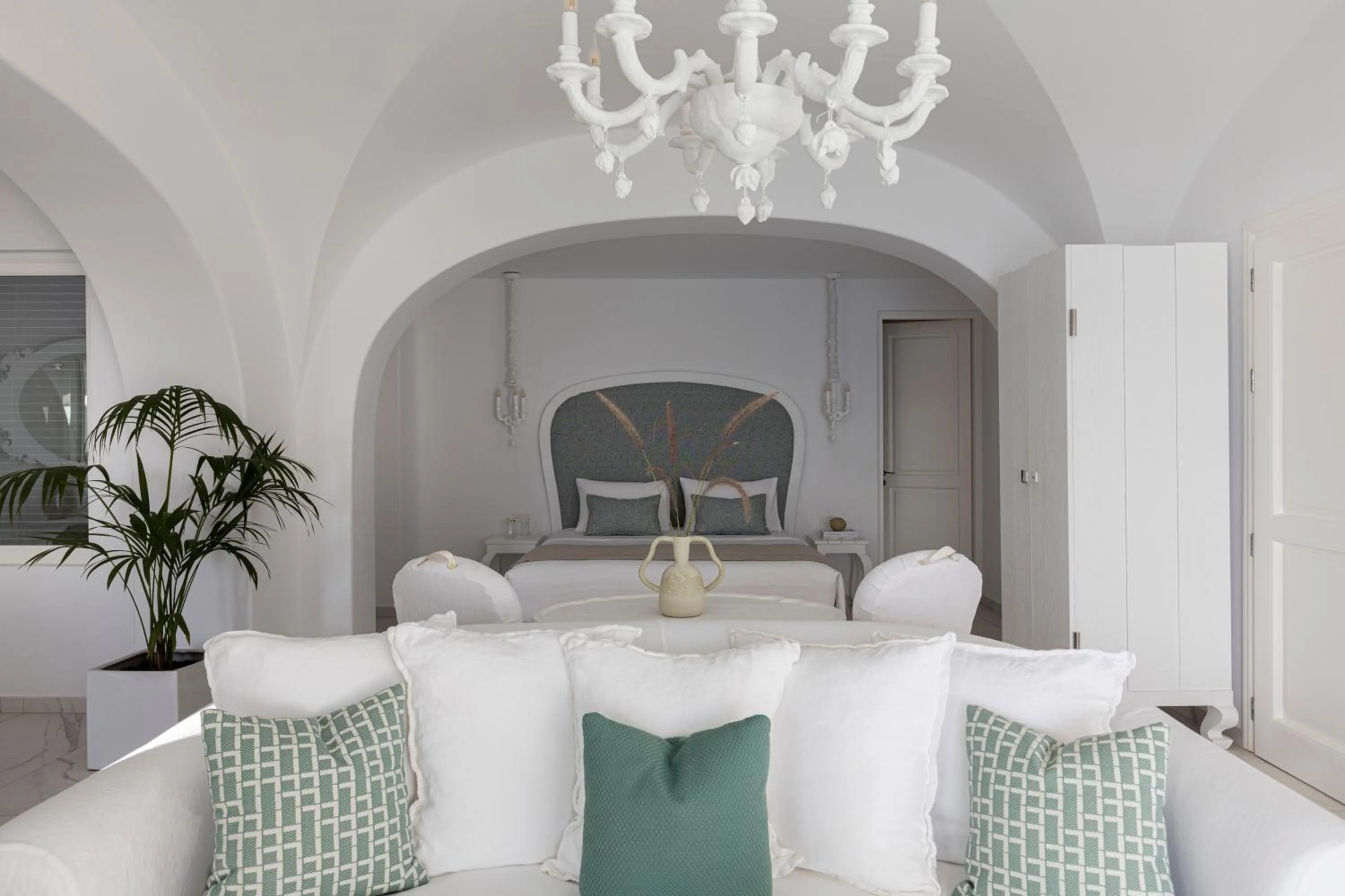 Bed in Canaves Oia Suites - Small Luxury Hotels of the World
