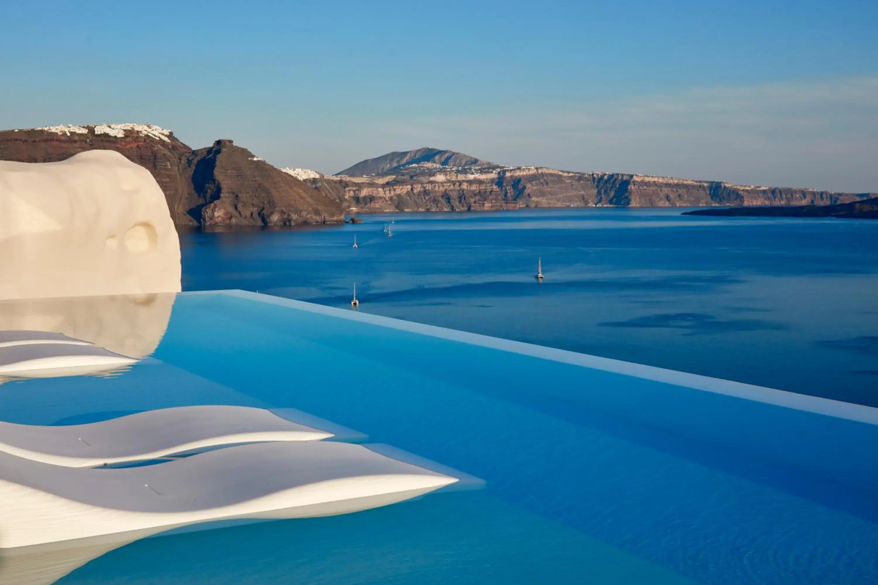 Landmark view in Canaves Oia Suites - Small Luxury Hotels of the World Landmark view in Canaves Oia Suites - Small Luxury Hotels of the World
