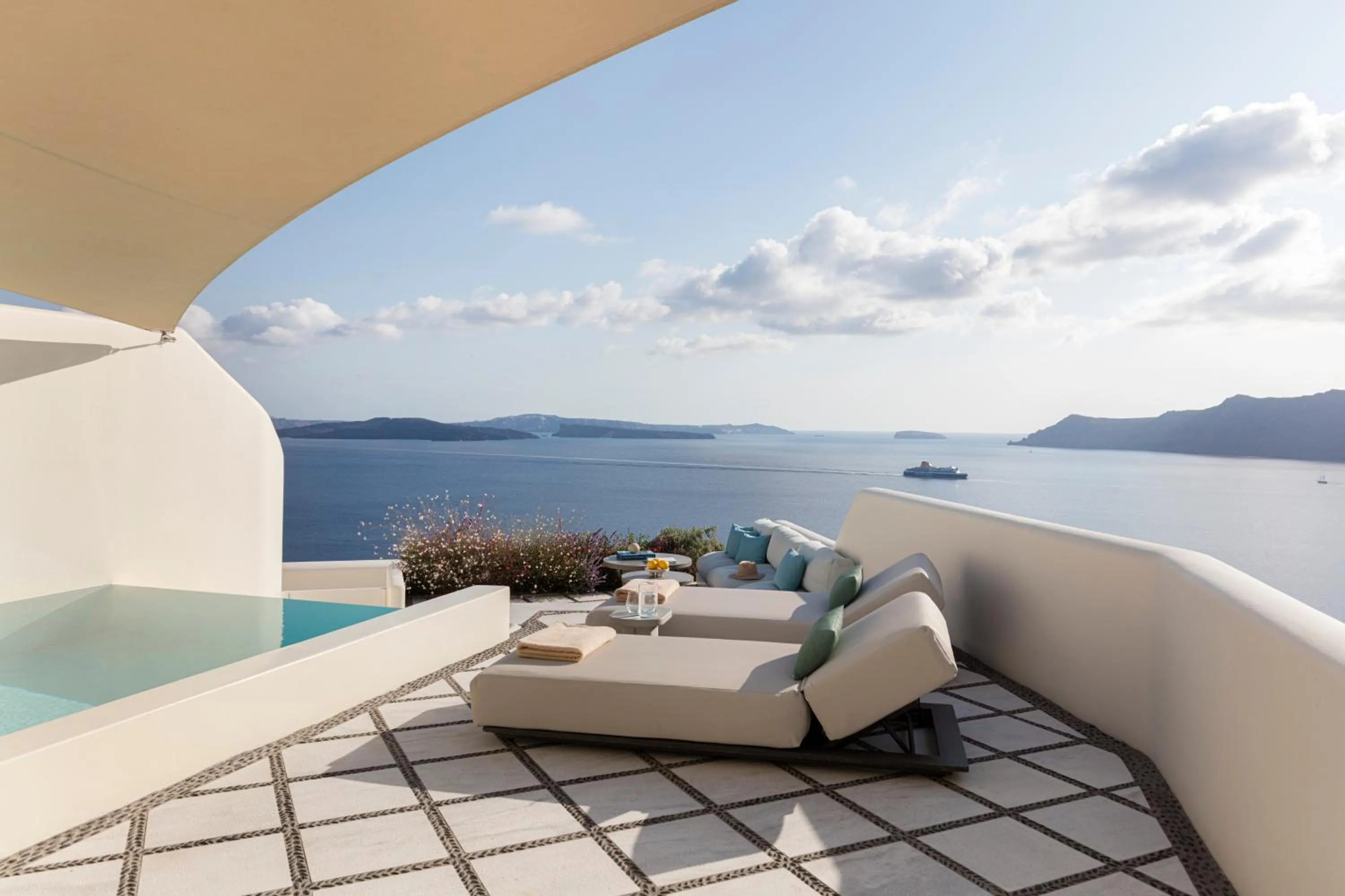 Patio in Canaves Oia Suites - Small Luxury Hotels of the World