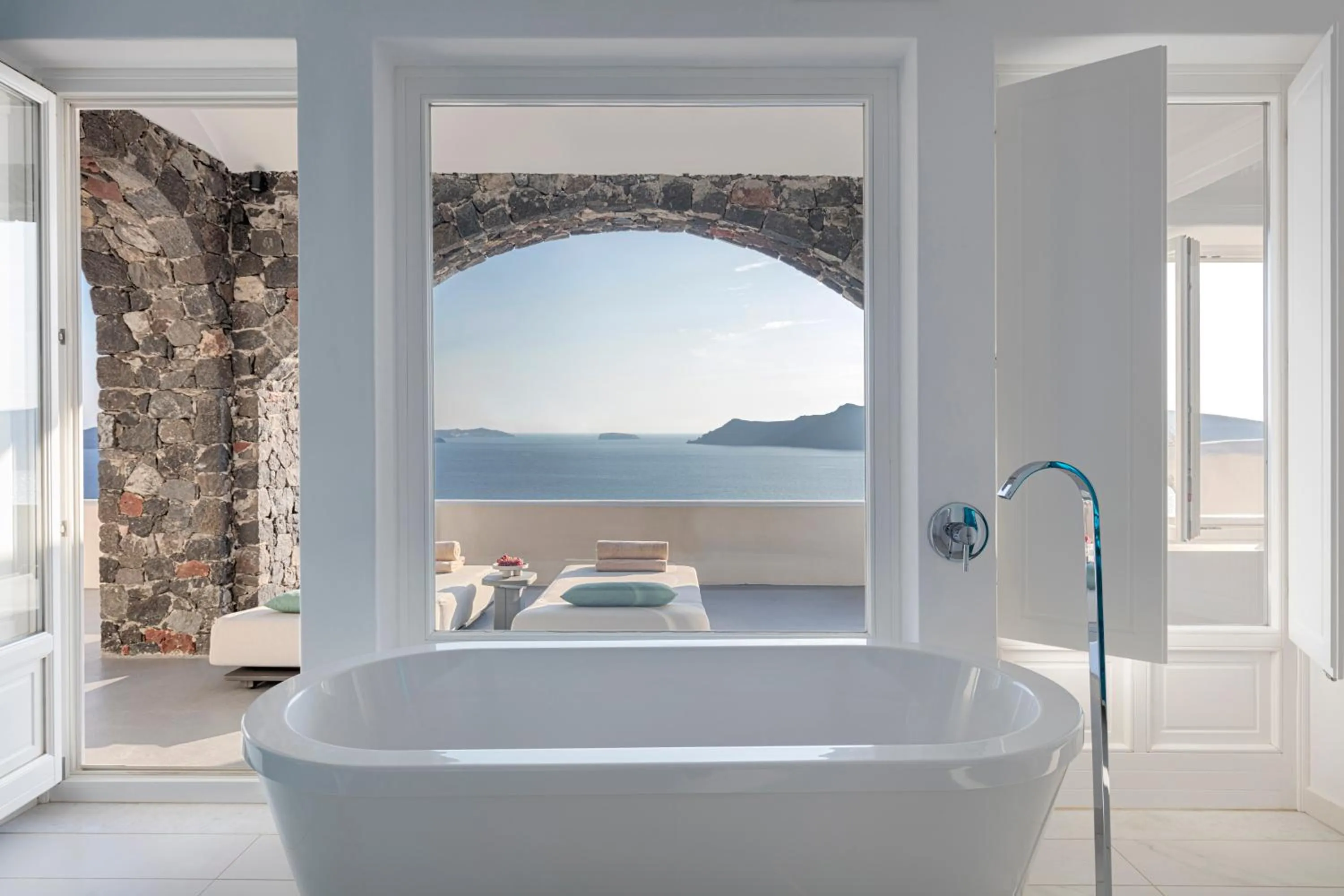 Bathroom in Canaves Oia Suites - Small Luxury Hotels of the World
