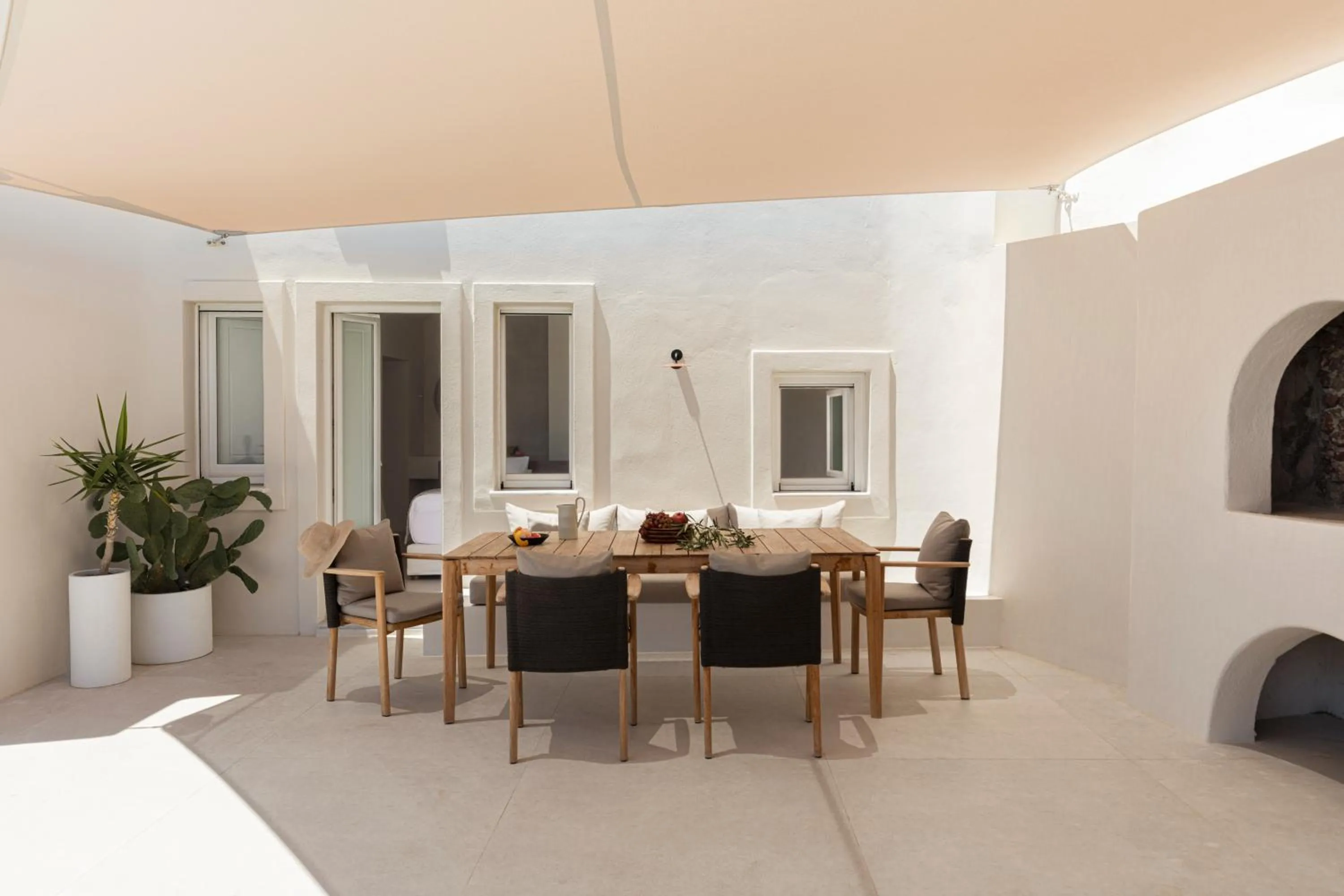Seating area in Canaves Oia Suites - Small Luxury Hotels of the World