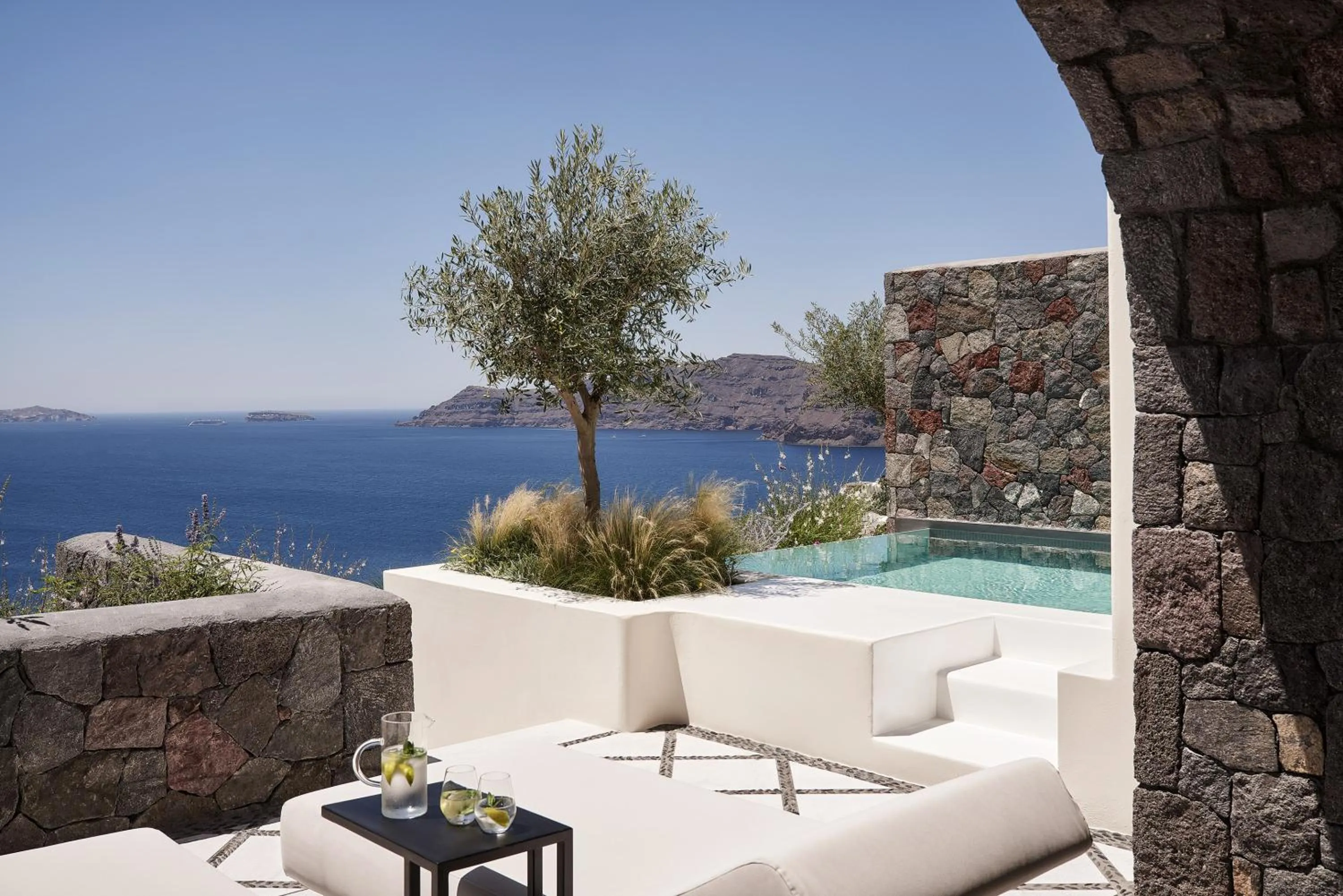 Patio in Canaves Oia Suites - Small Luxury Hotels of the World