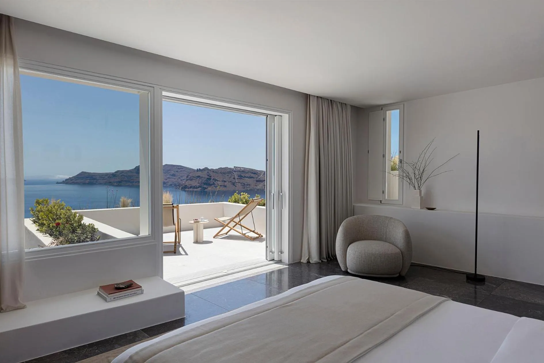 Bed in Canaves Oia Suites - Small Luxury Hotels of the World