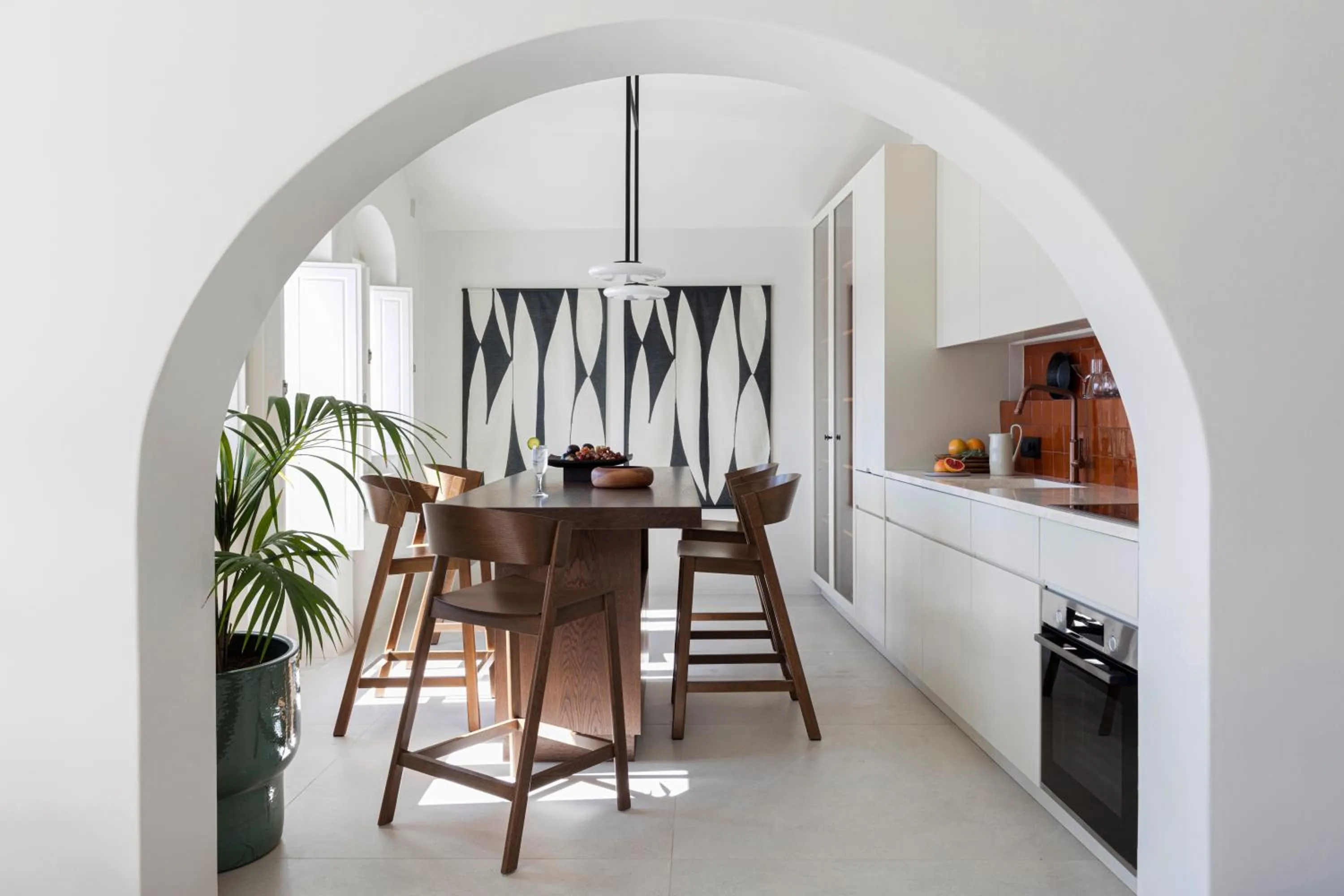 Kitchen or kitchenette in Canaves Oia Suites - Small Luxury Hotels of the World