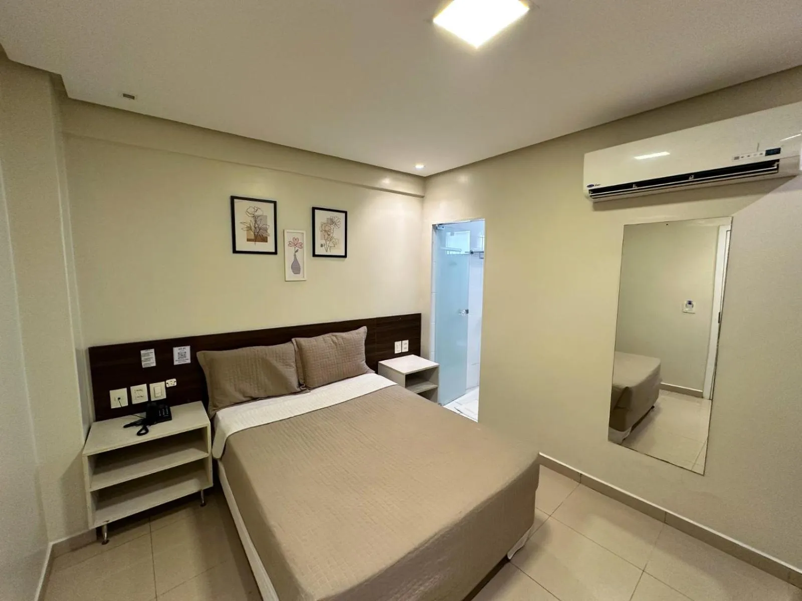 Bed in Hotel Palace Santarém Brasil