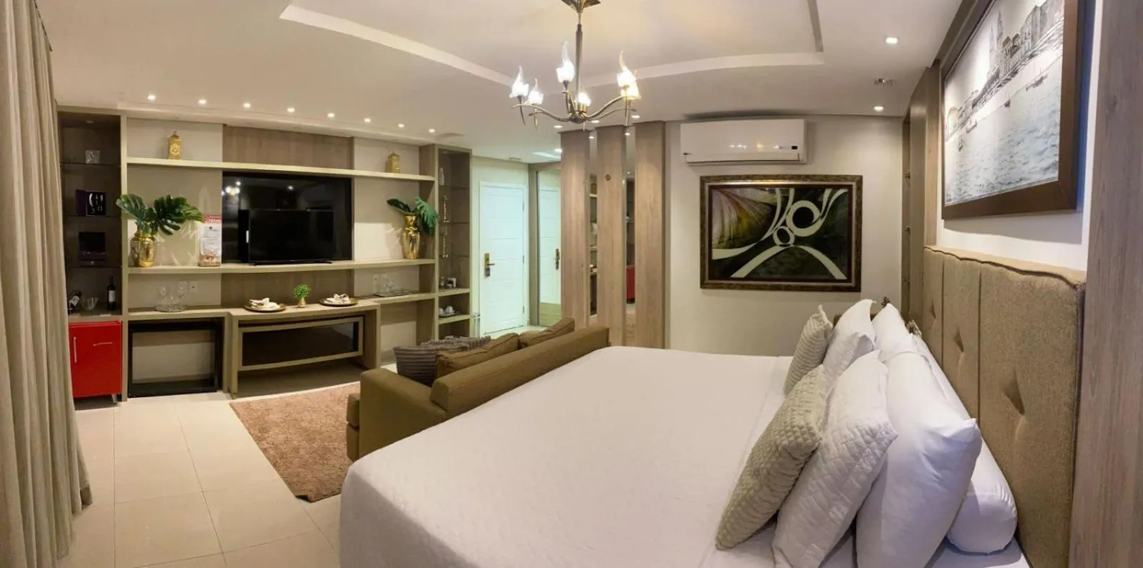 Bed in Hotel Palace Santarém Brasil